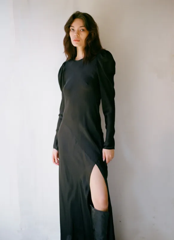 Button Gal Dress - Black sold by Dana Foley NYC