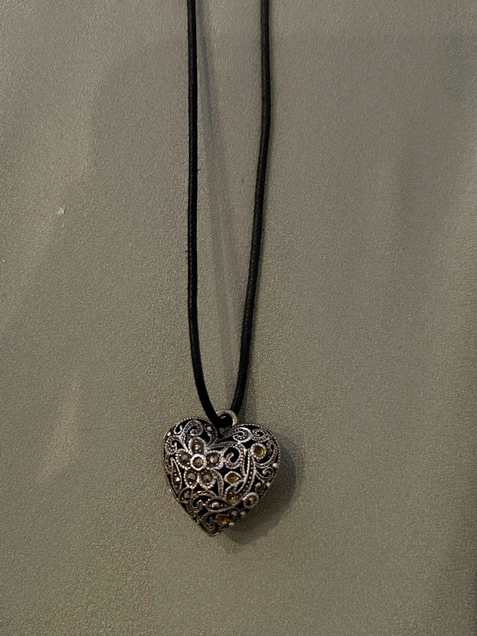 Billowed Heart Necklace sold by Dana Foley NYC product image thumbnail 2