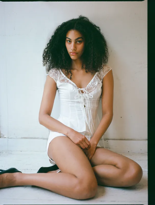 Edwardian Top - White sold by Dana Foley NYC