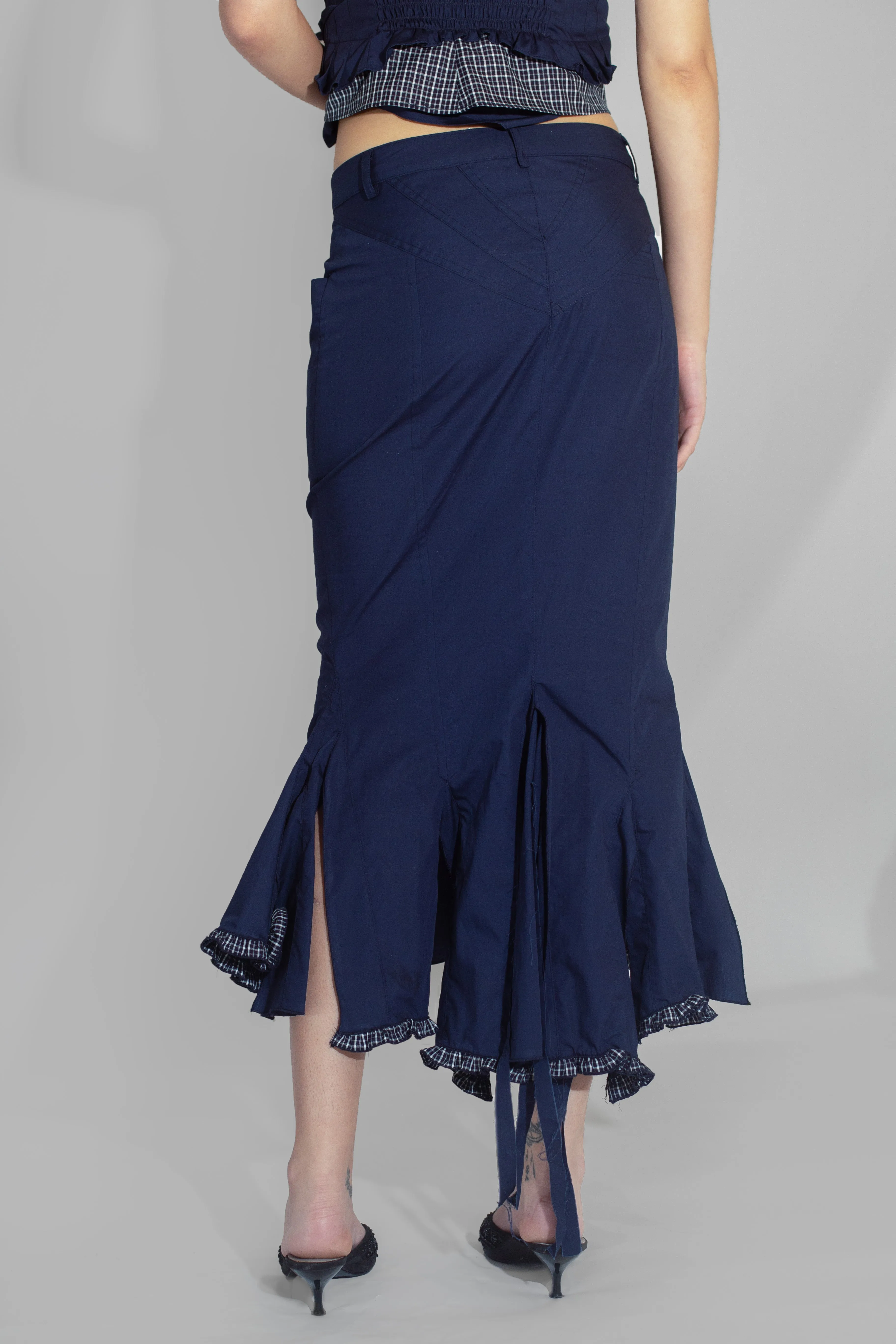 VonMal Skirt - Navy sold by Dana Foley NYC product image thumbnail 3