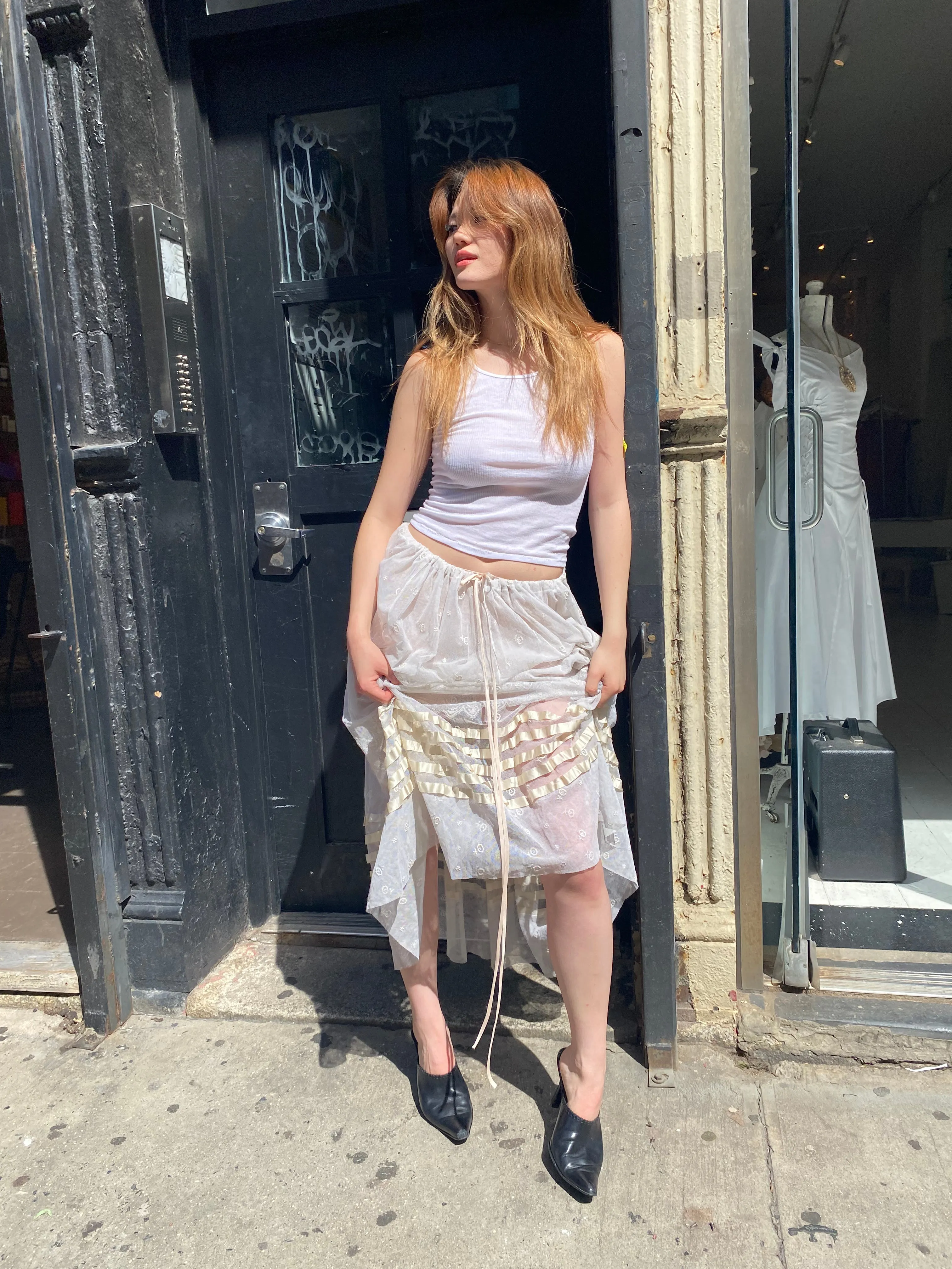 Gold Ringed Victorian Skirt sold by Dana Foley NYC product image thumbnail 4