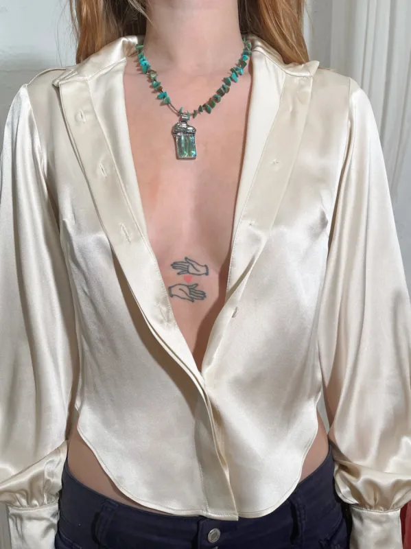 Aqua Opal Necklace sold by Dana Foley NYC