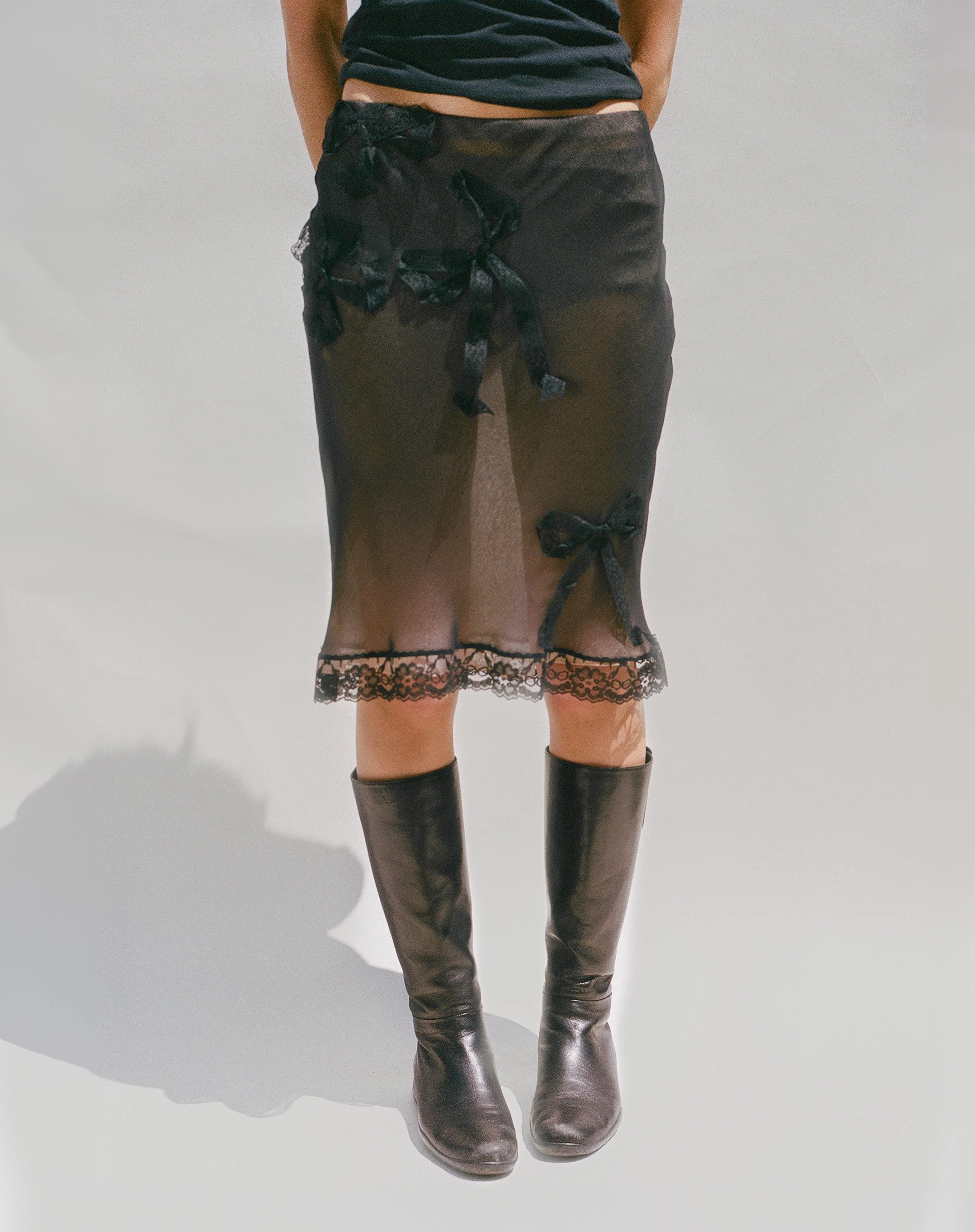 Flirty Skirt - Black Bow sold by Dana Foley NYC product image thumbnail 2