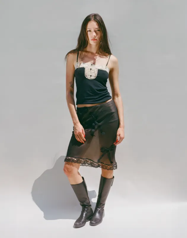 Flirty Skirt - Black Bow sold by Dana Foley NYC