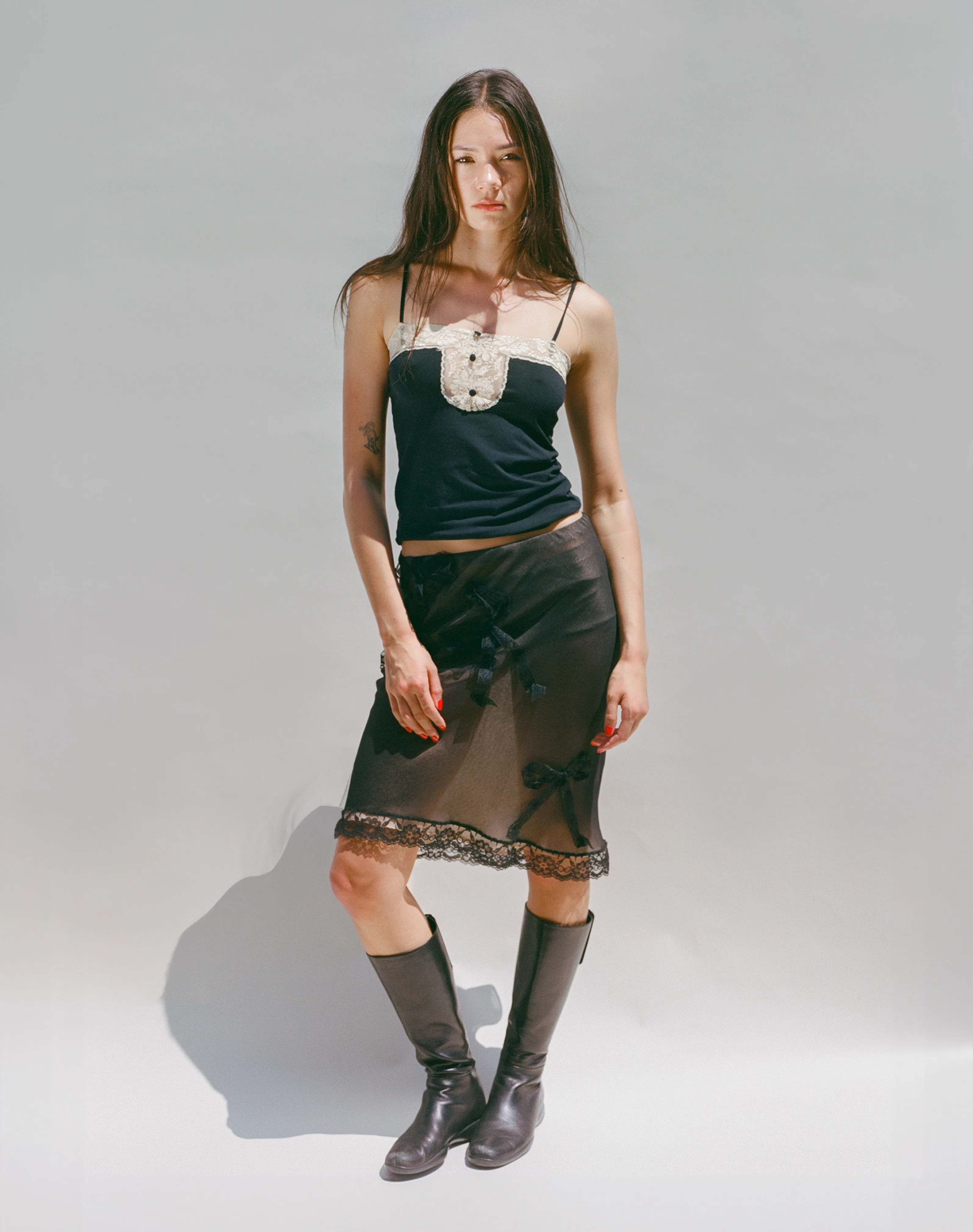 Flirty Skirt - Black Bow sold by Dana Foley NYC