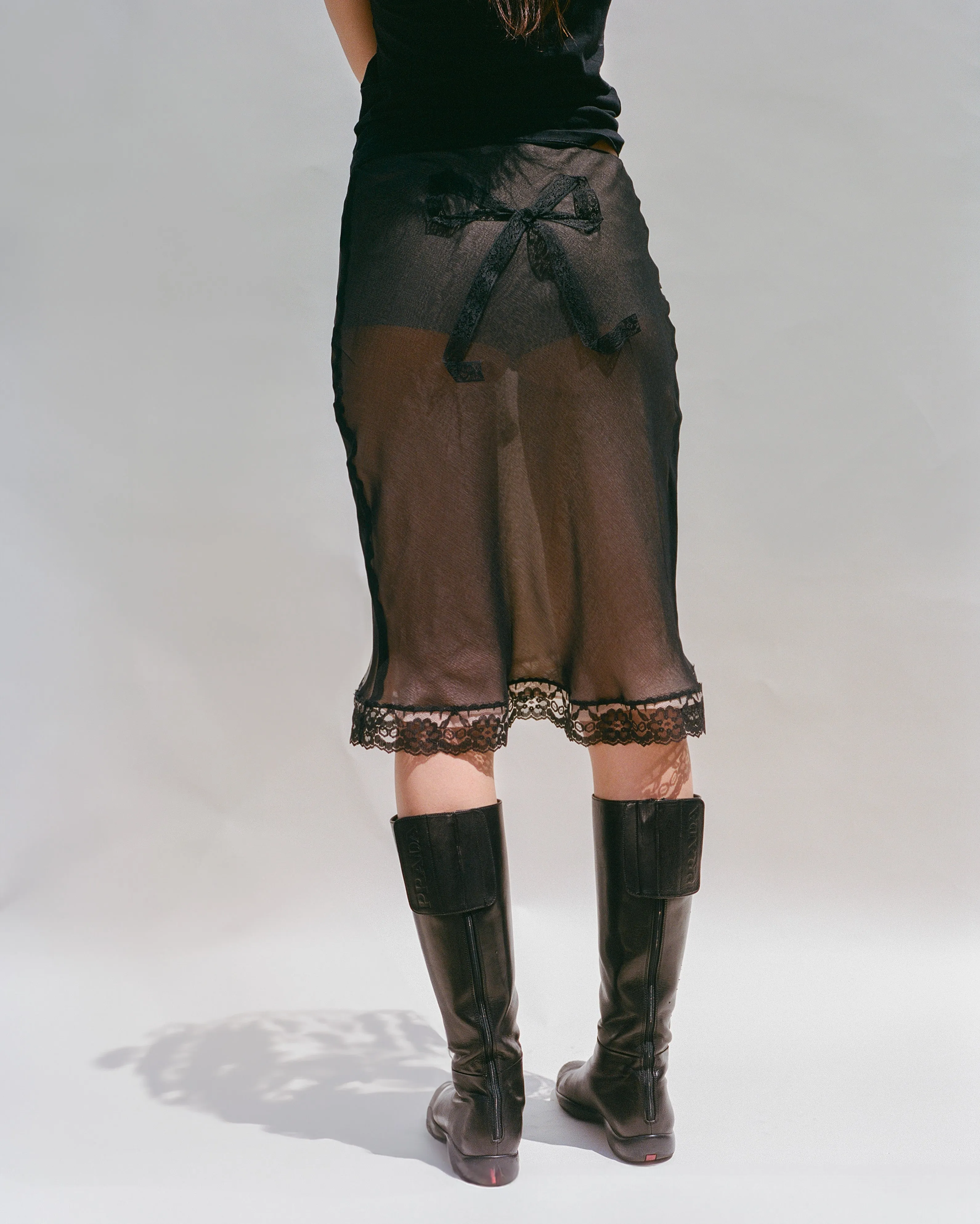 Flirty Skirt - Black Bow sold by Dana Foley NYC product image thumbnail 3