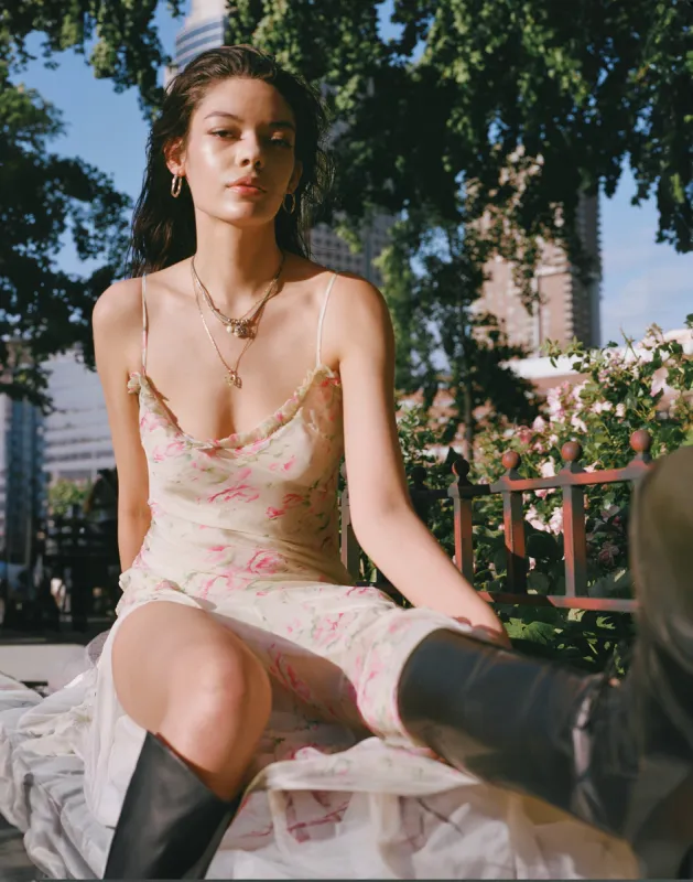 Coco Dress - Yellow Floral sold by Dana Foley NYC