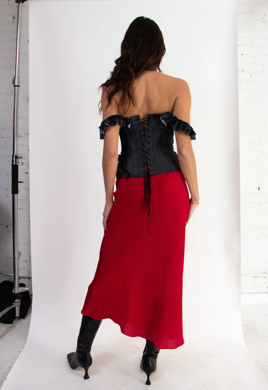 Betsy Skirt - Red sold by Dana Foley NYC product image thumbnail 3