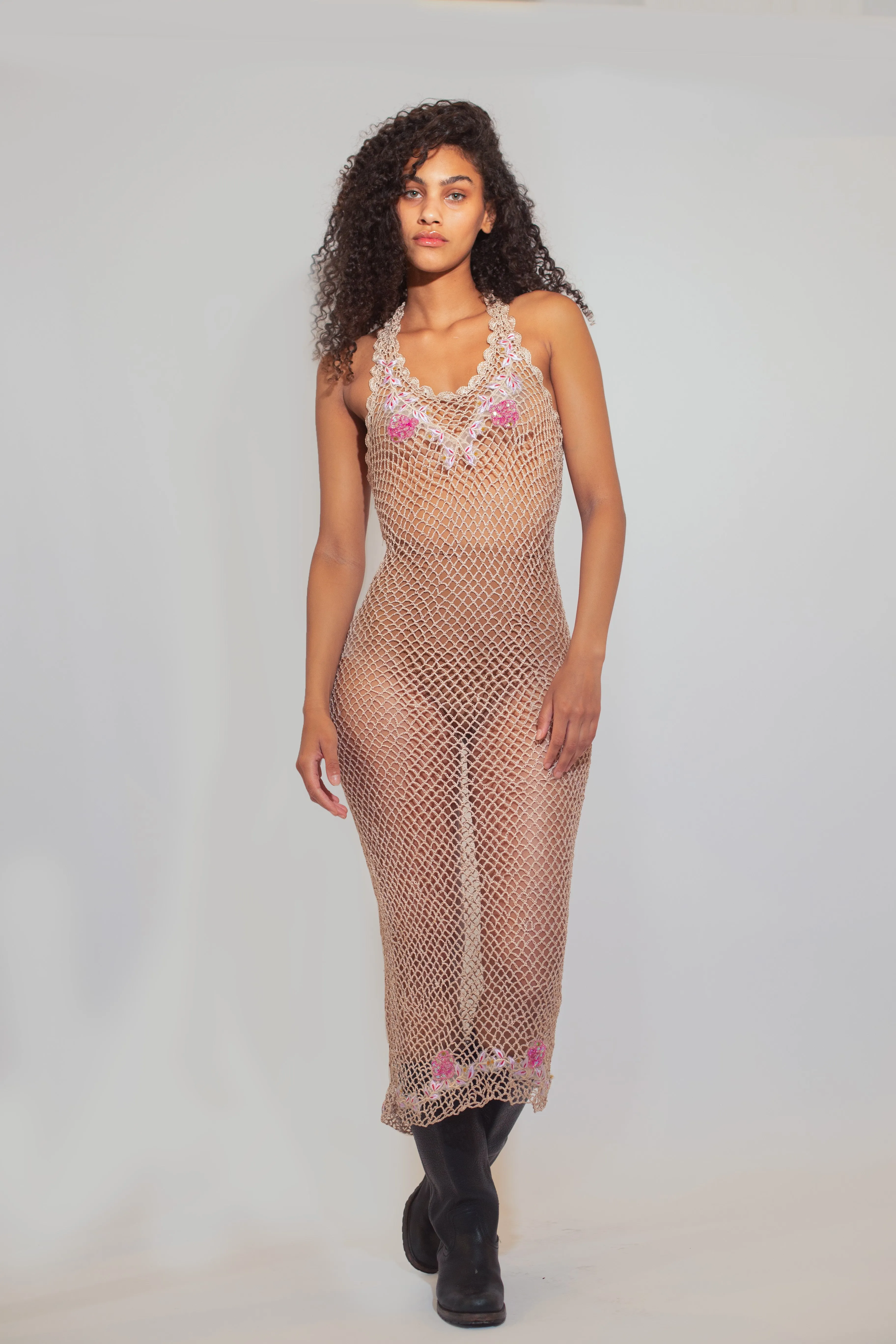 Isla Slip Dress - Nude sold by Dana Foley NYC