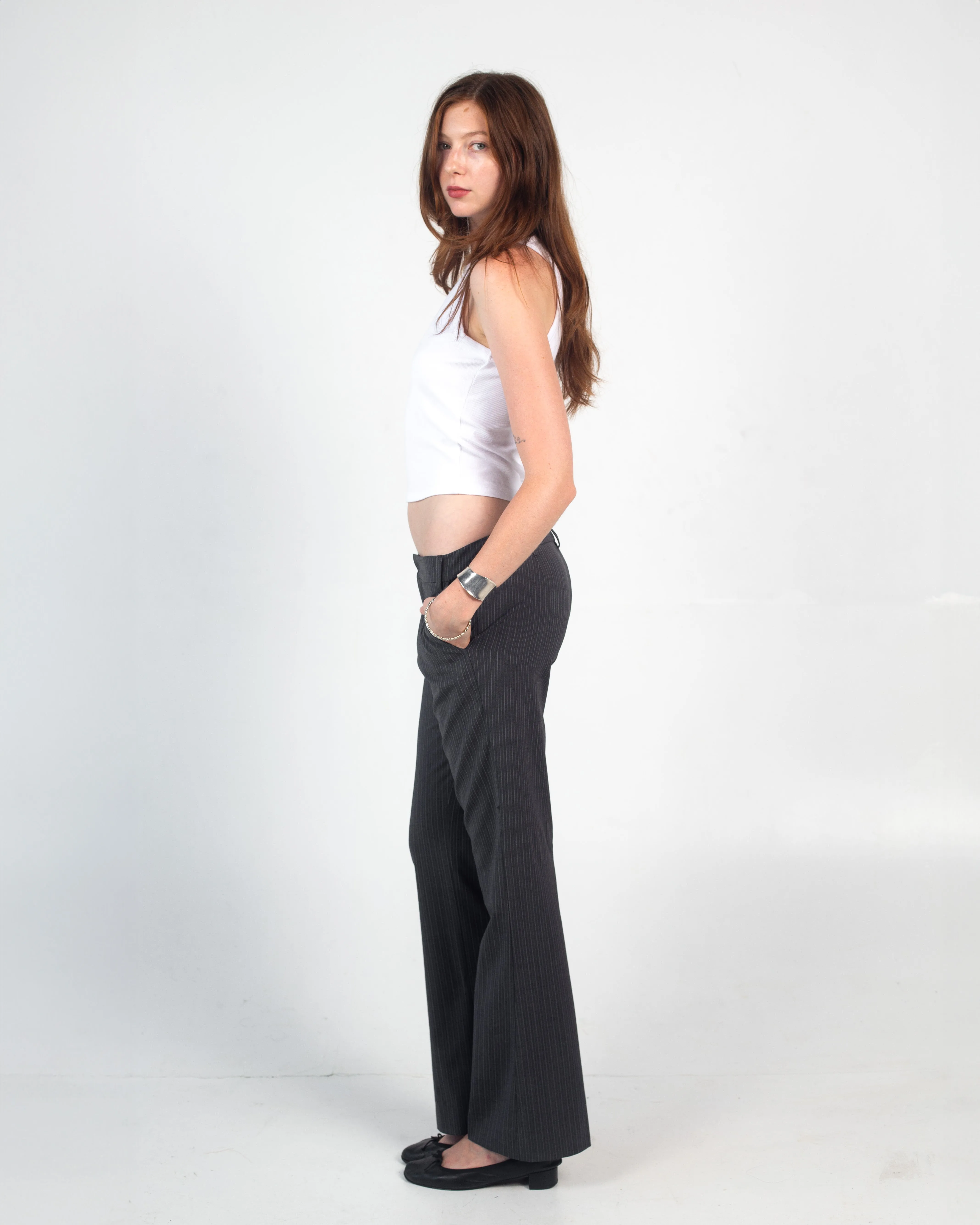 G-Pant - Charcoal Pinstripe sold by Dana Foley NYC product image thumbnail 2