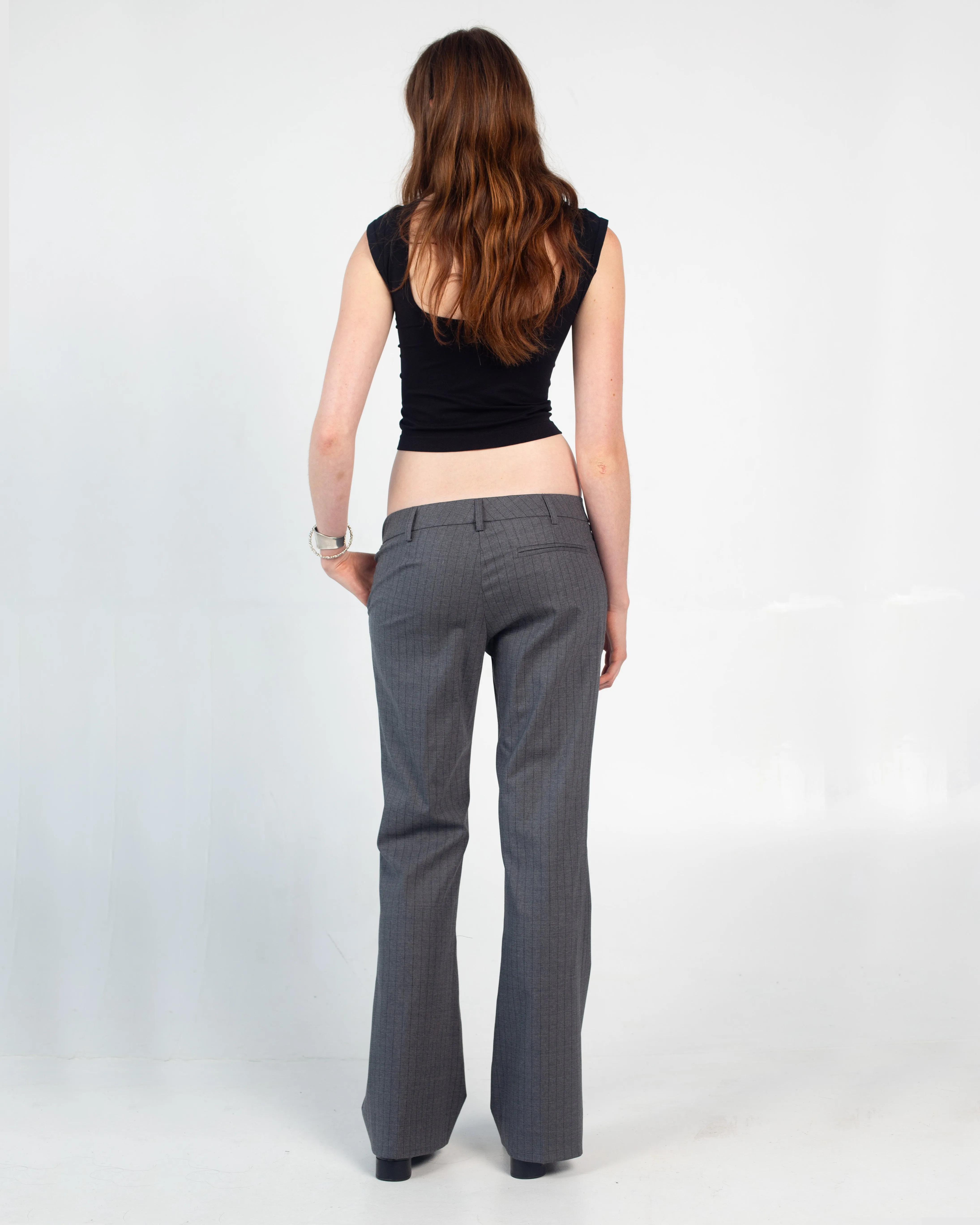 G-Pant - Gray Pinstripe sold by Dana Foley NYC product image thumbnail 3