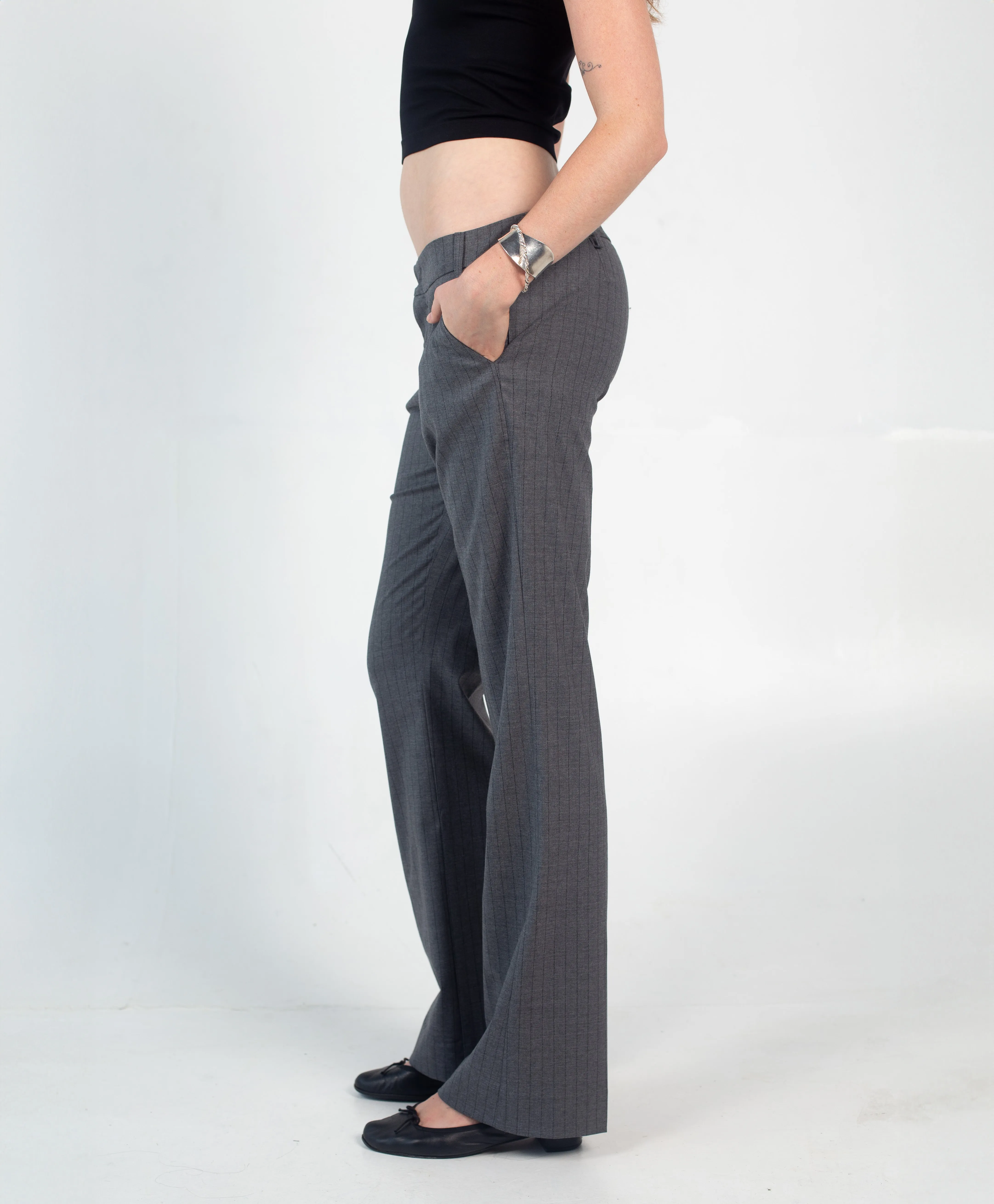 G-Pant - Gray Pinstripe sold by Dana Foley NYC product image thumbnail 2