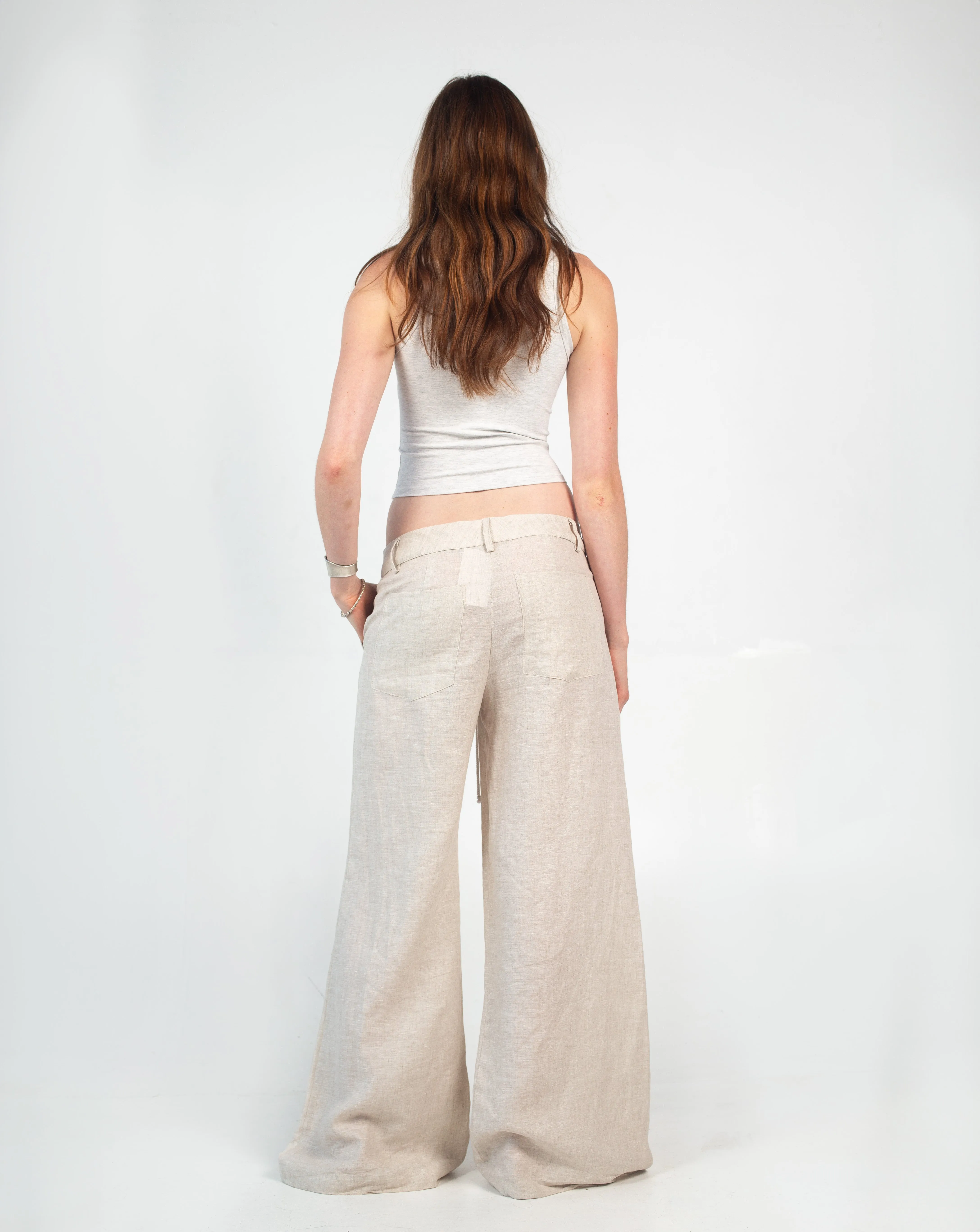 Pearl Pants - Beige sold by Dana Foley NYC product image thumbnail 3