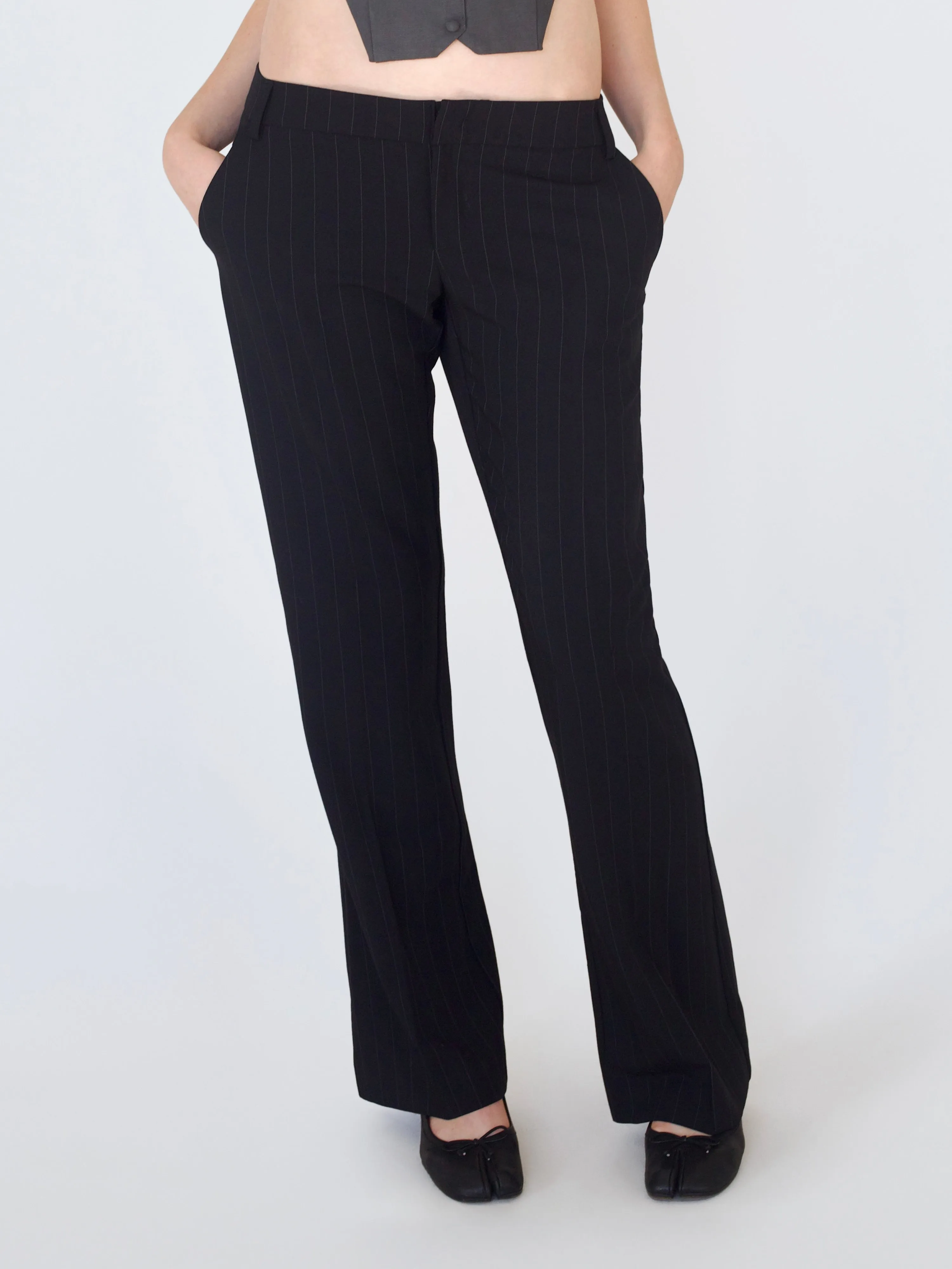 G-Pant - Black Pinstripe sold by Dana Foley NYC