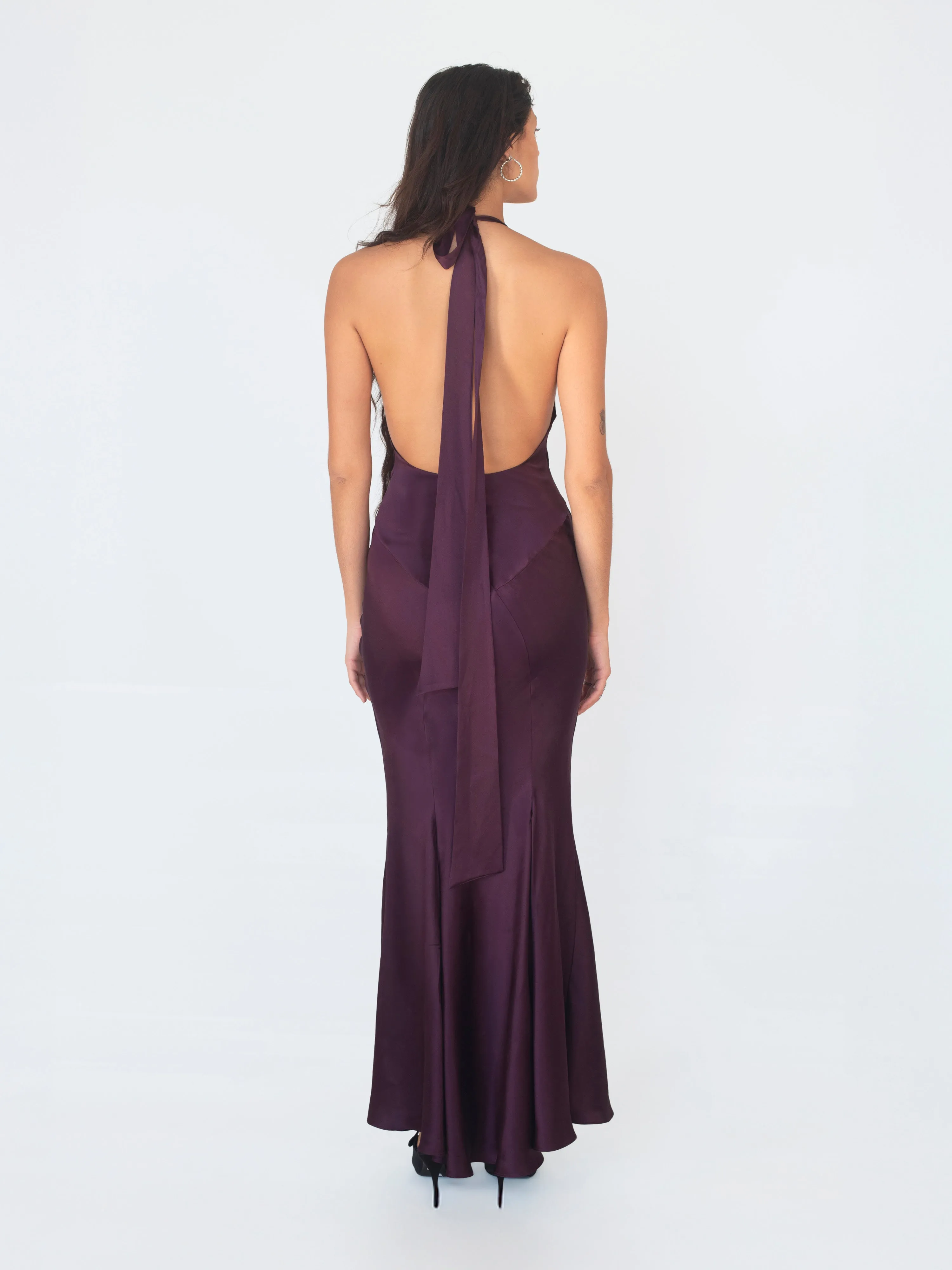 Hollywood Gown - Plum sold by Dana Foley NYC product image thumbnail 2
