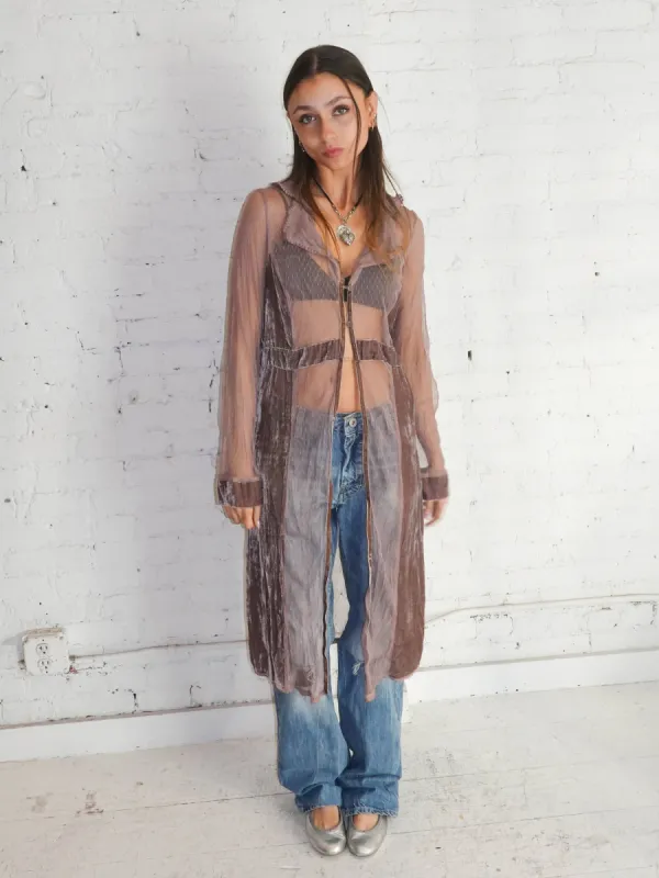 Velvet Lace Button Dress sold by Dana Foley NYC