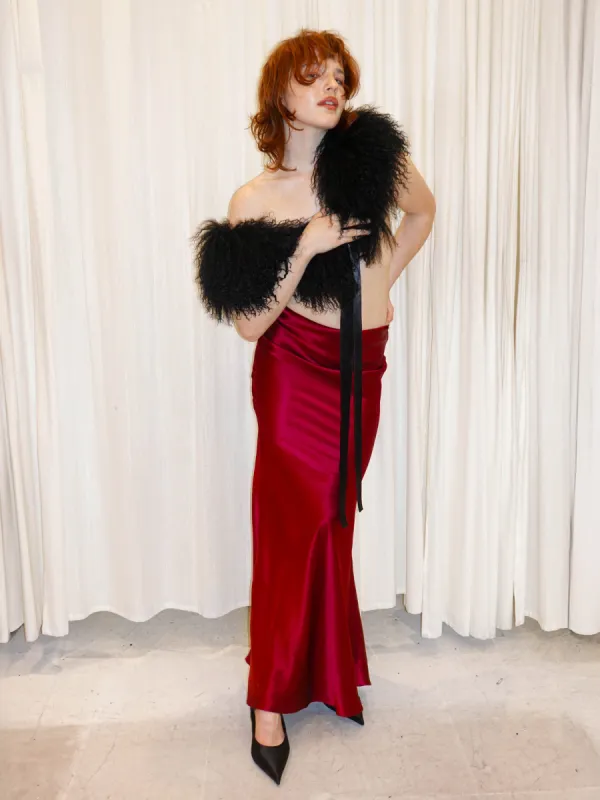 Betsy Train Skirt - Red sold by Dana Foley NYC