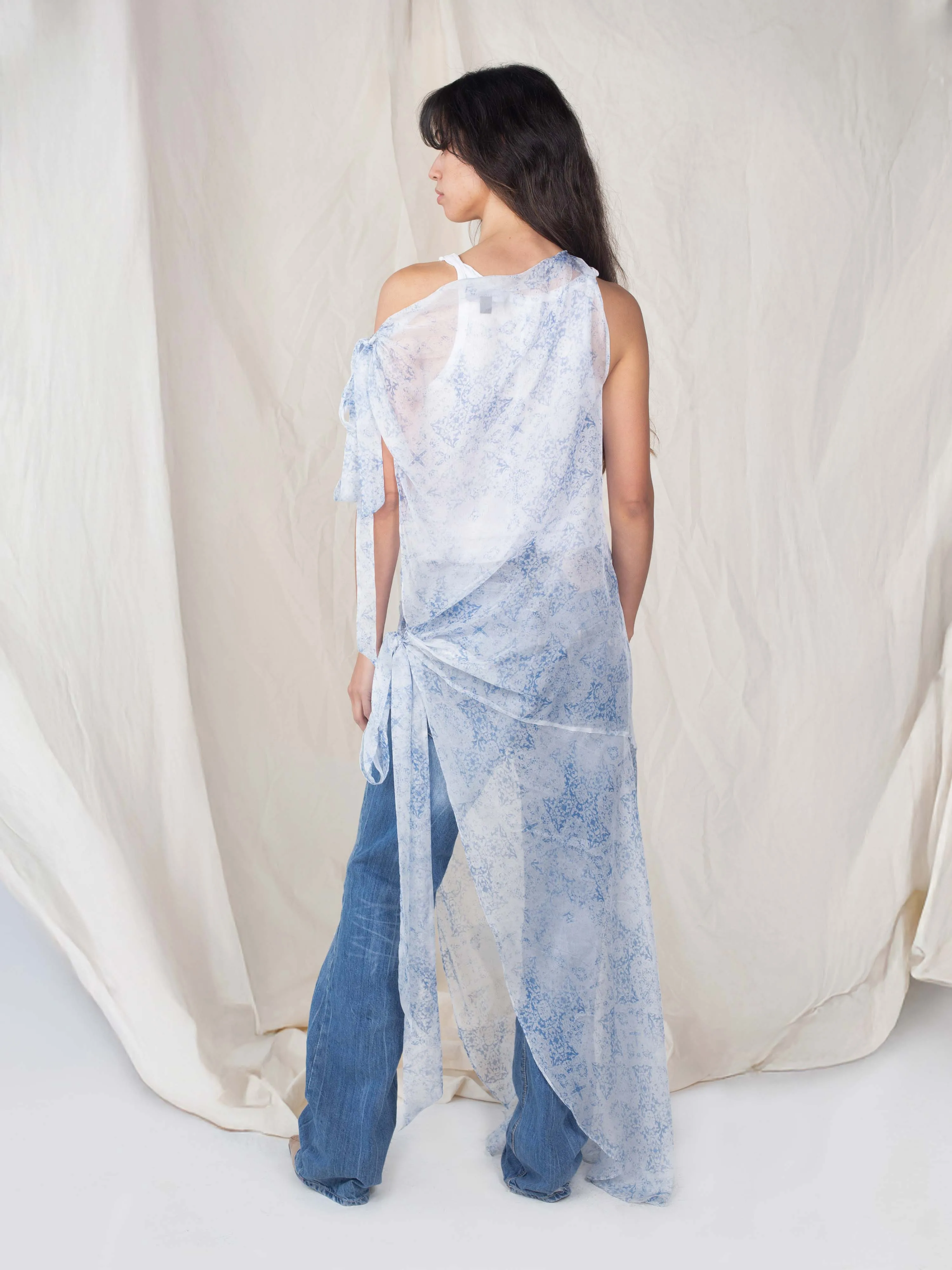 Susan Dress - Blue Cross sold by Dana Foley NYC product image thumbnail 2