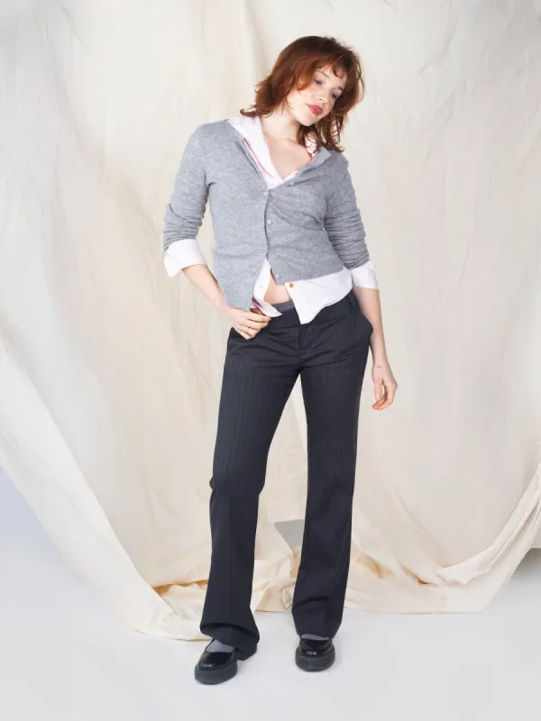 G-Pant - Dark Gray Pinstripe sold by Dana Foley NYC