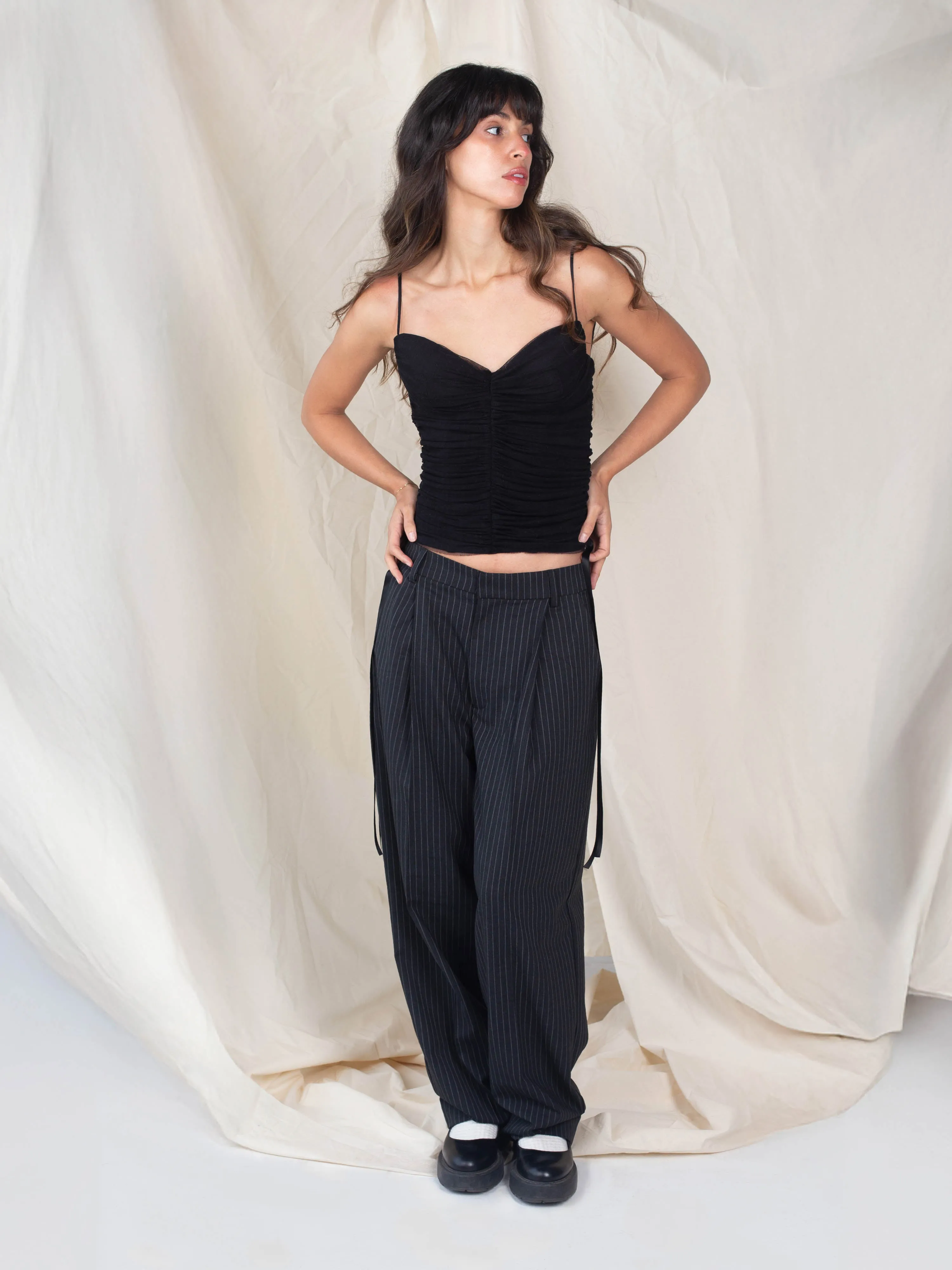 Piper Tulle Corset - Black sold by Dana Foley NYC product image thumbnail 4