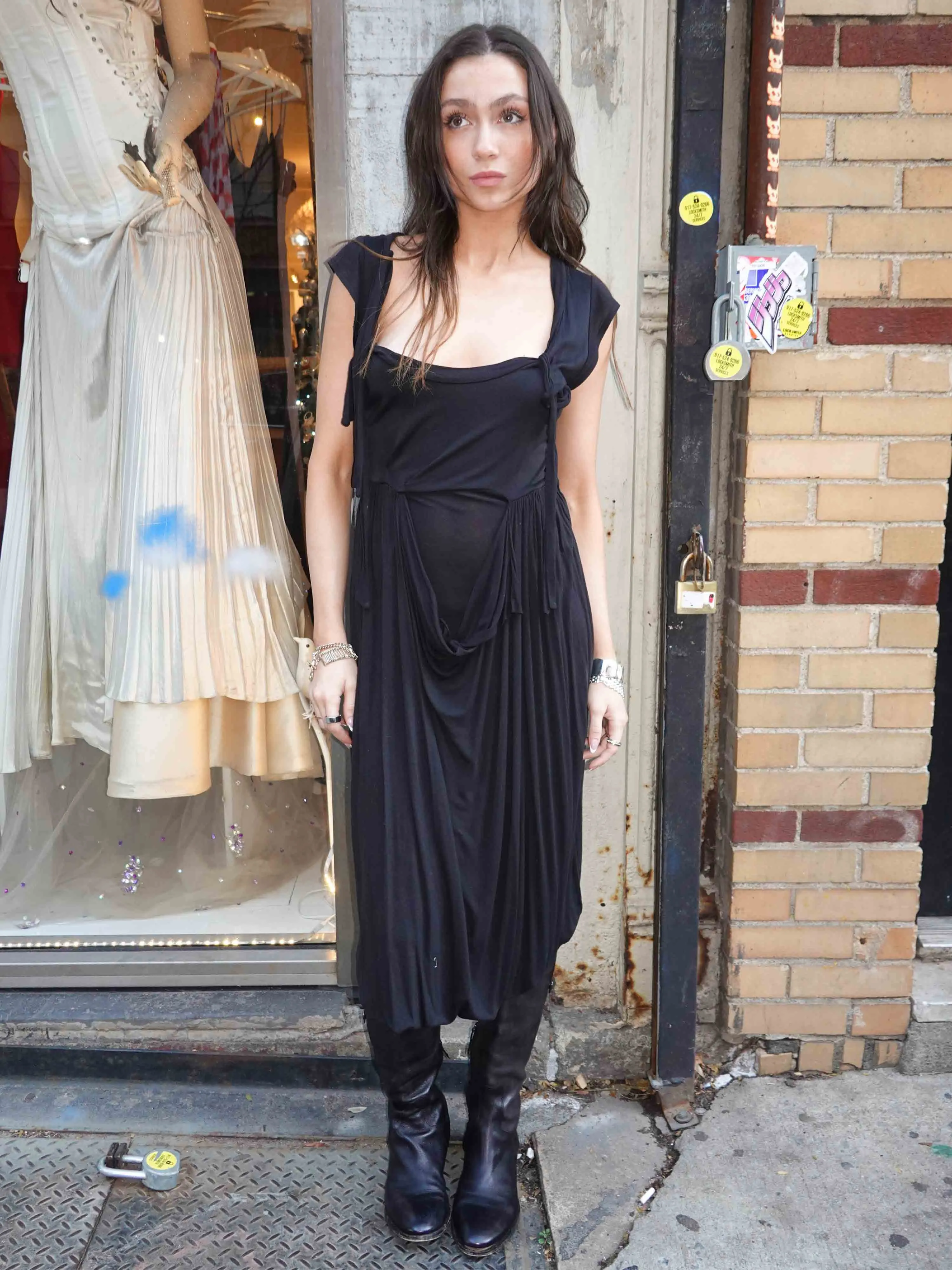 Plein Sud Jeans Cascade Jersey Dress sold by Dana Foley NYC