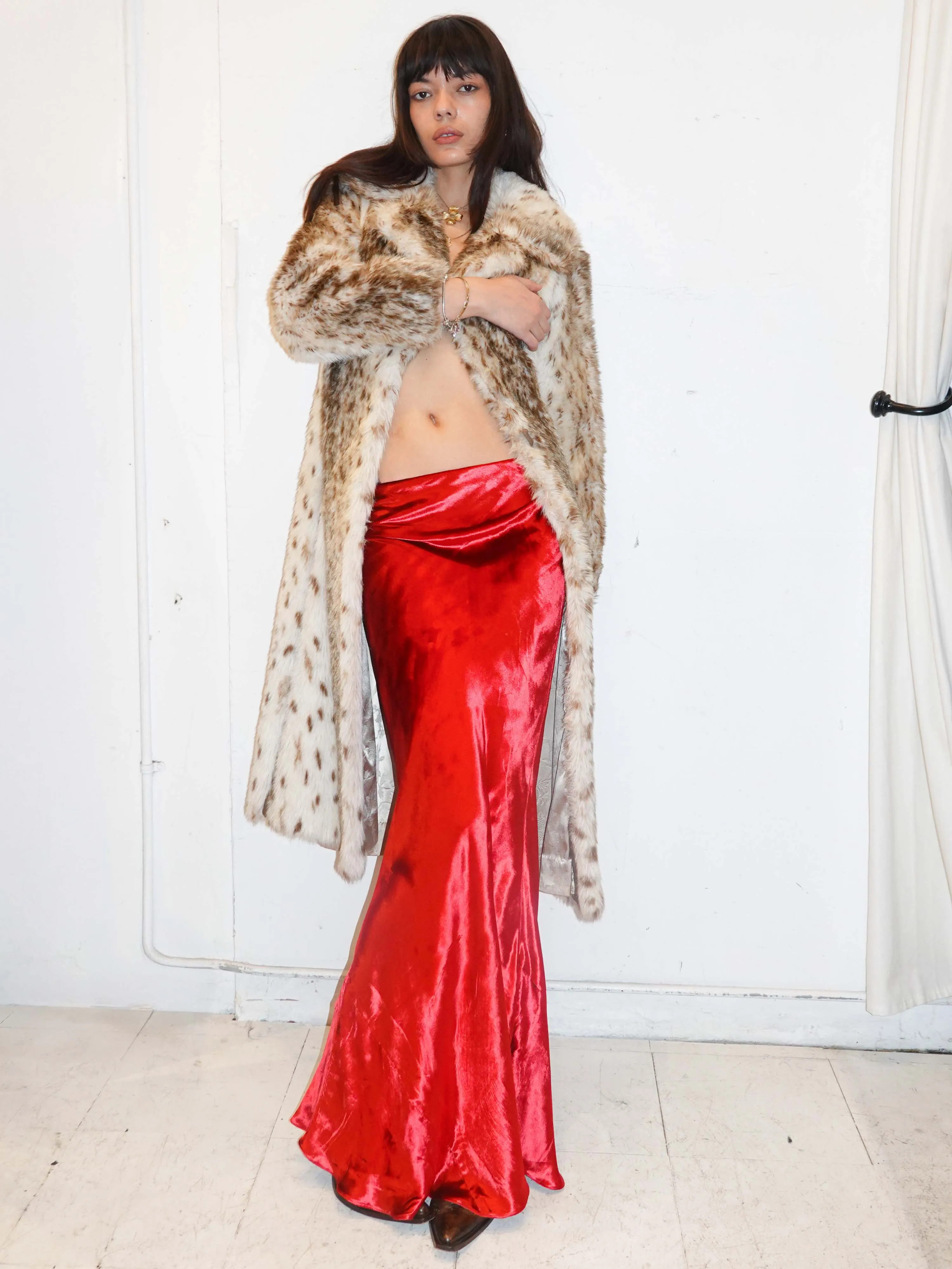 Betsy Train Skirt - Red Velvet sold by Dana Foley NYC product image thumbnail 3