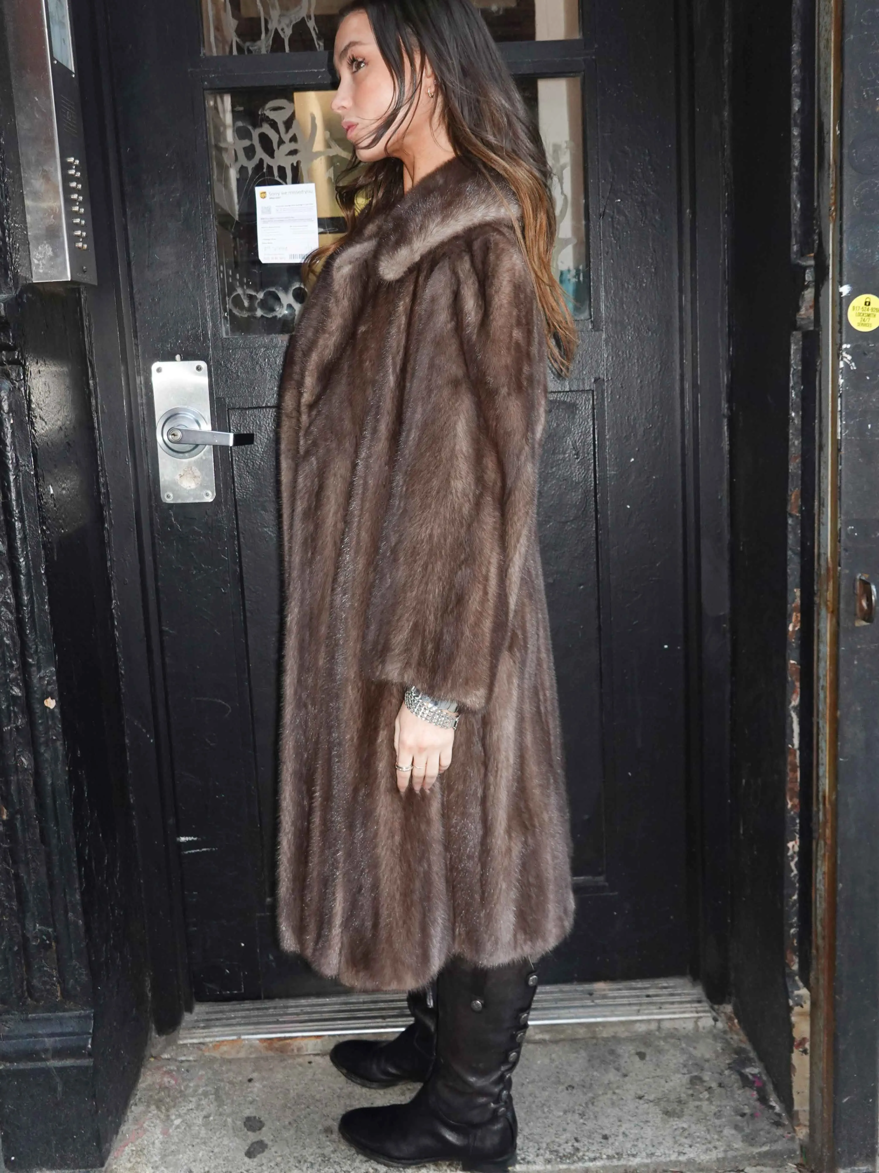 Ashen Mink Fur Coat sold by Dana Foley NYC product image thumbnail 3