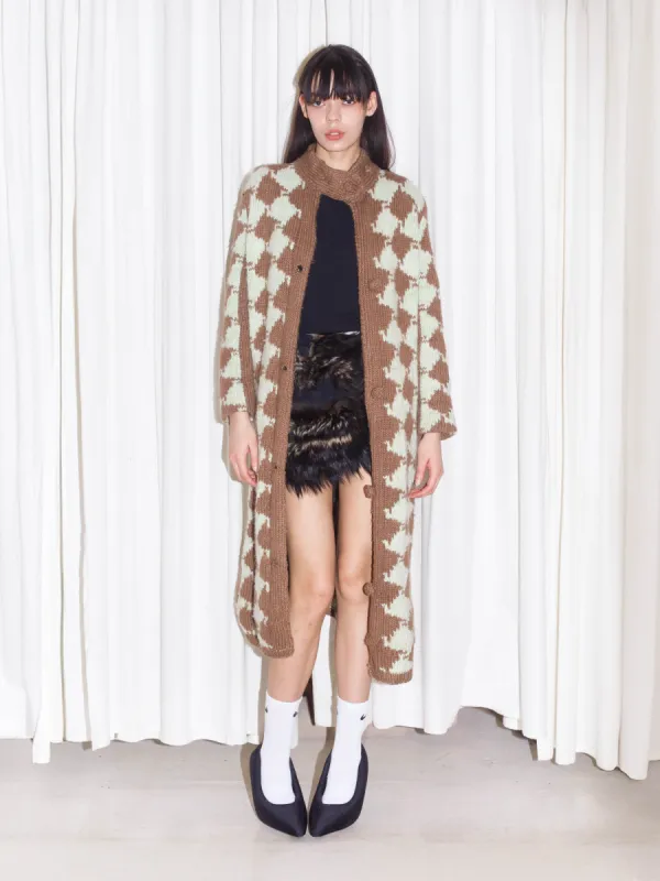 Mint Chocolate Houndstooth Coat sold by Dana Foley NYC