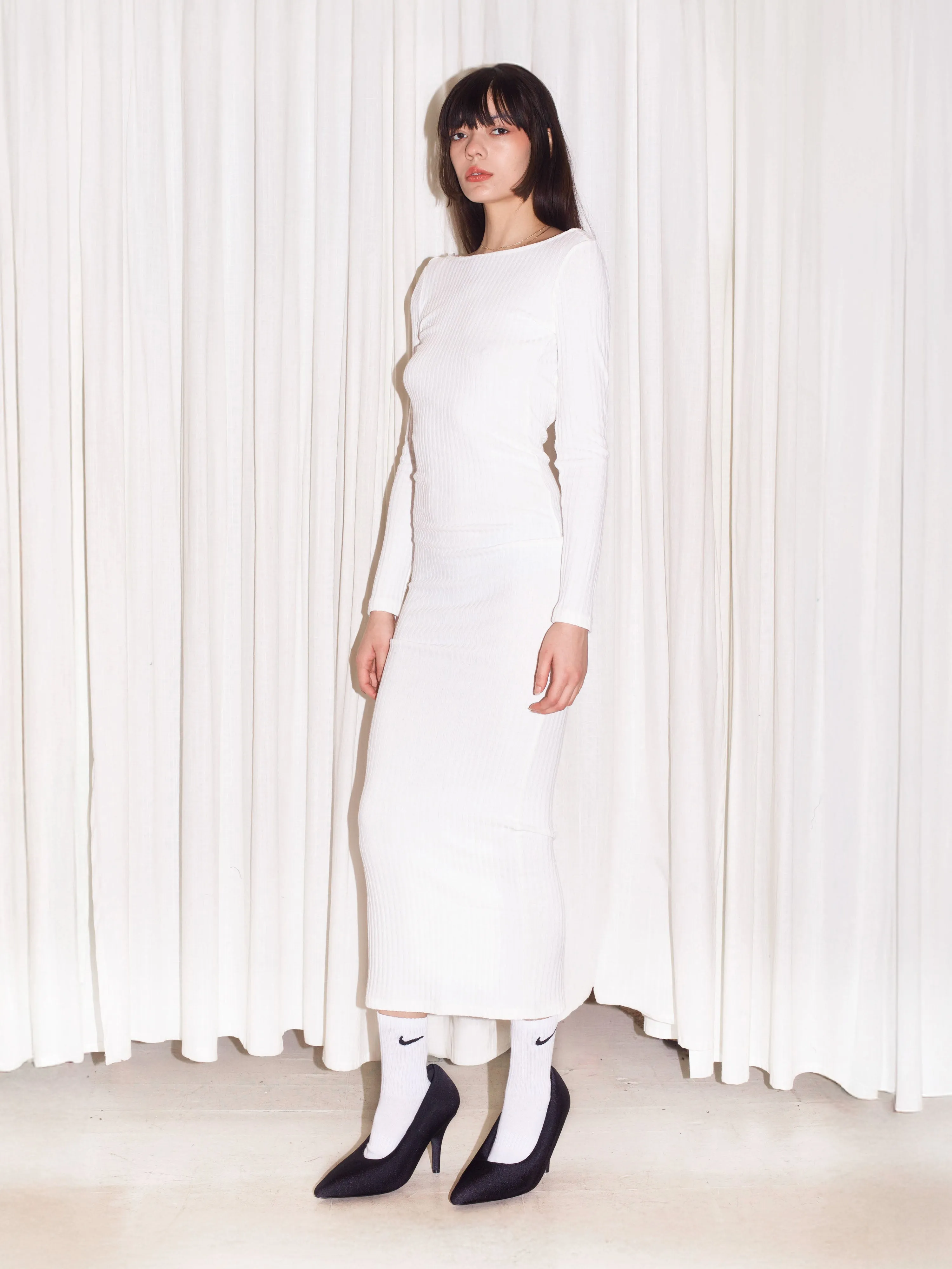 Milky Rib Sweater Dress sold by Dana Foley NYC