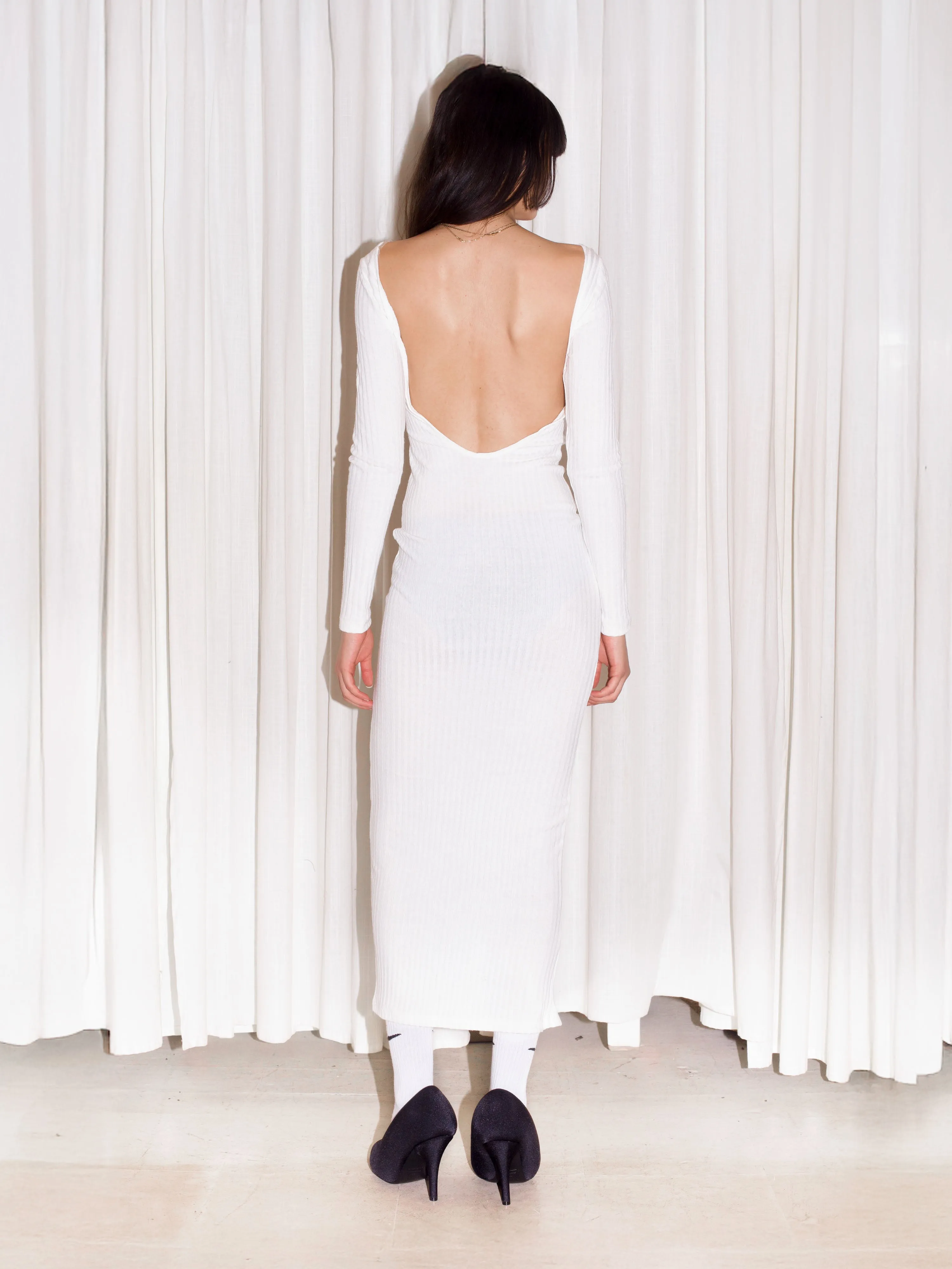 Milky Rib Sweater Dress sold by Dana Foley NYC product image thumbnail 2