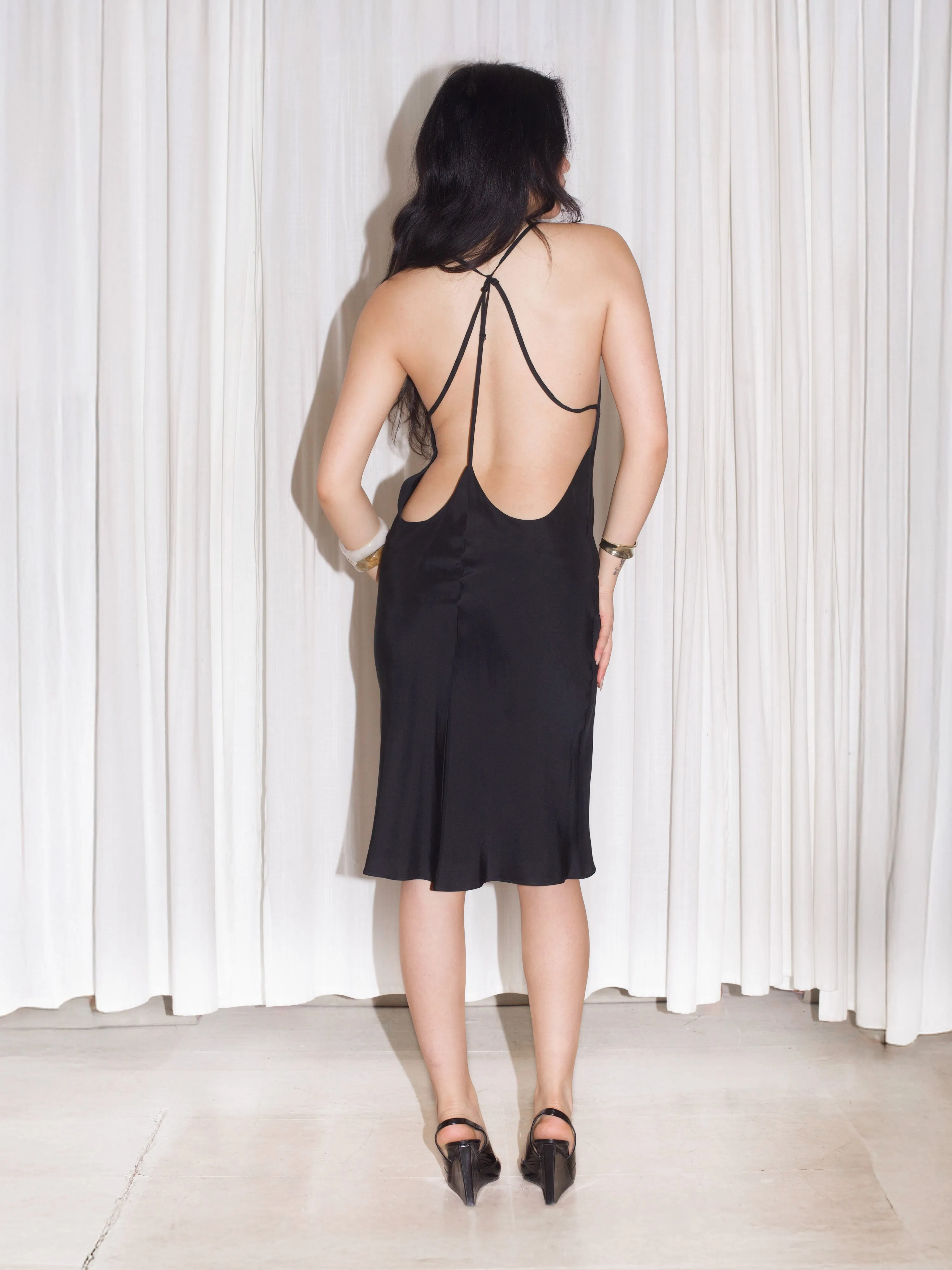 Downtown Midi Dress - Black sold by Dana Foley NYC product image thumbnail 3