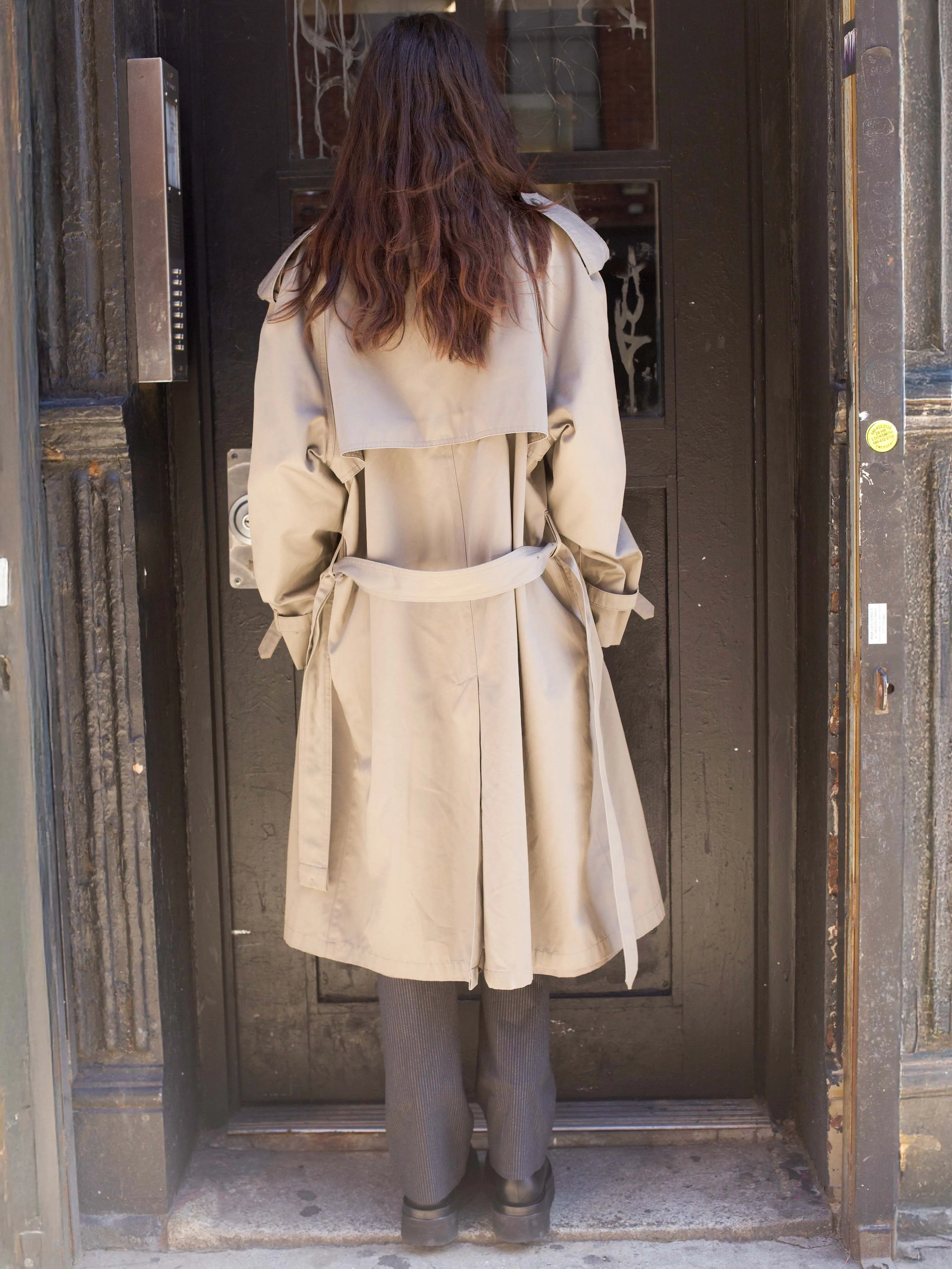 Ralph Lauren Olive Trench Coat sold by Dana Foley NYC product image thumbnail 4