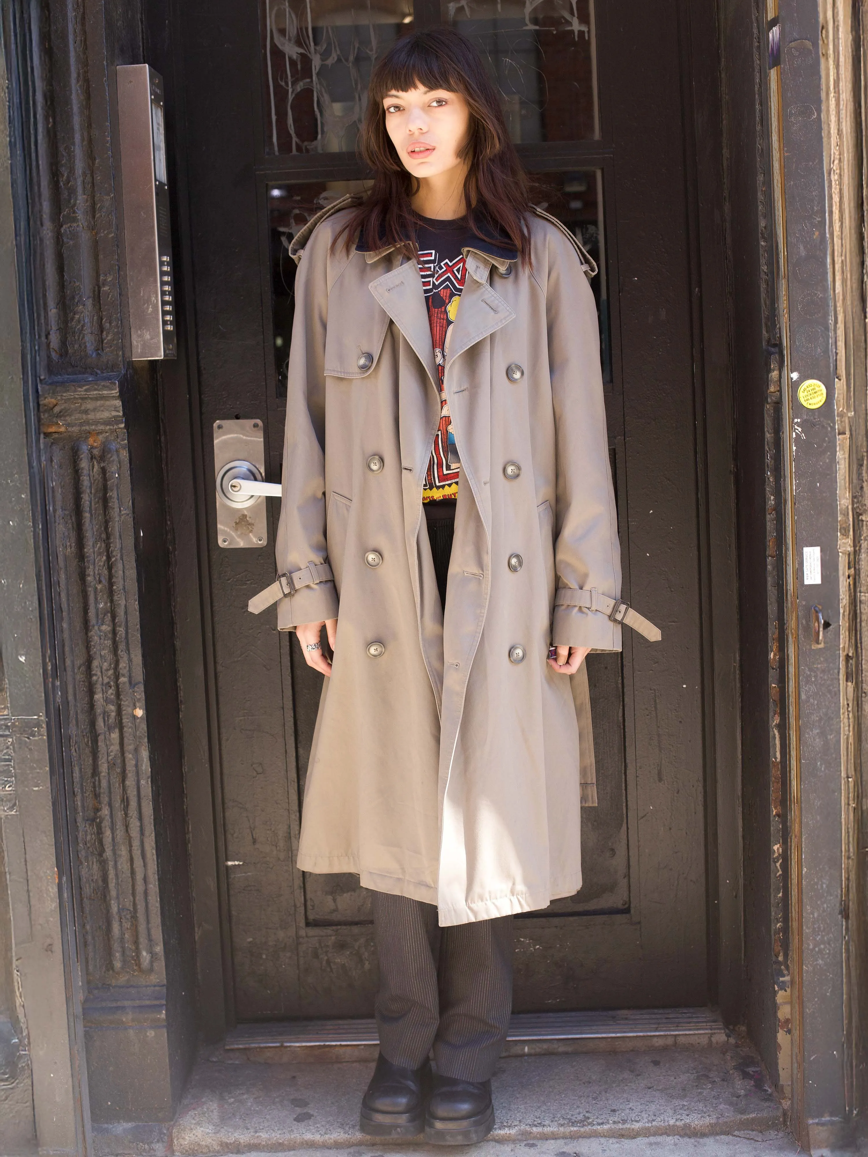 Ralph Lauren Olive Trench Coat sold by Dana Foley NYC product image thumbnail 2