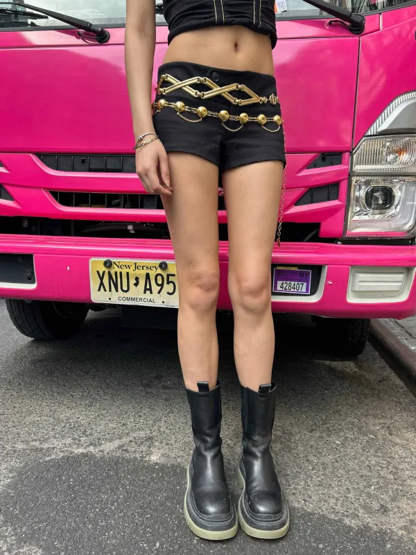 Vintage Gold Crossover Belt sold by Dana Foley NYC