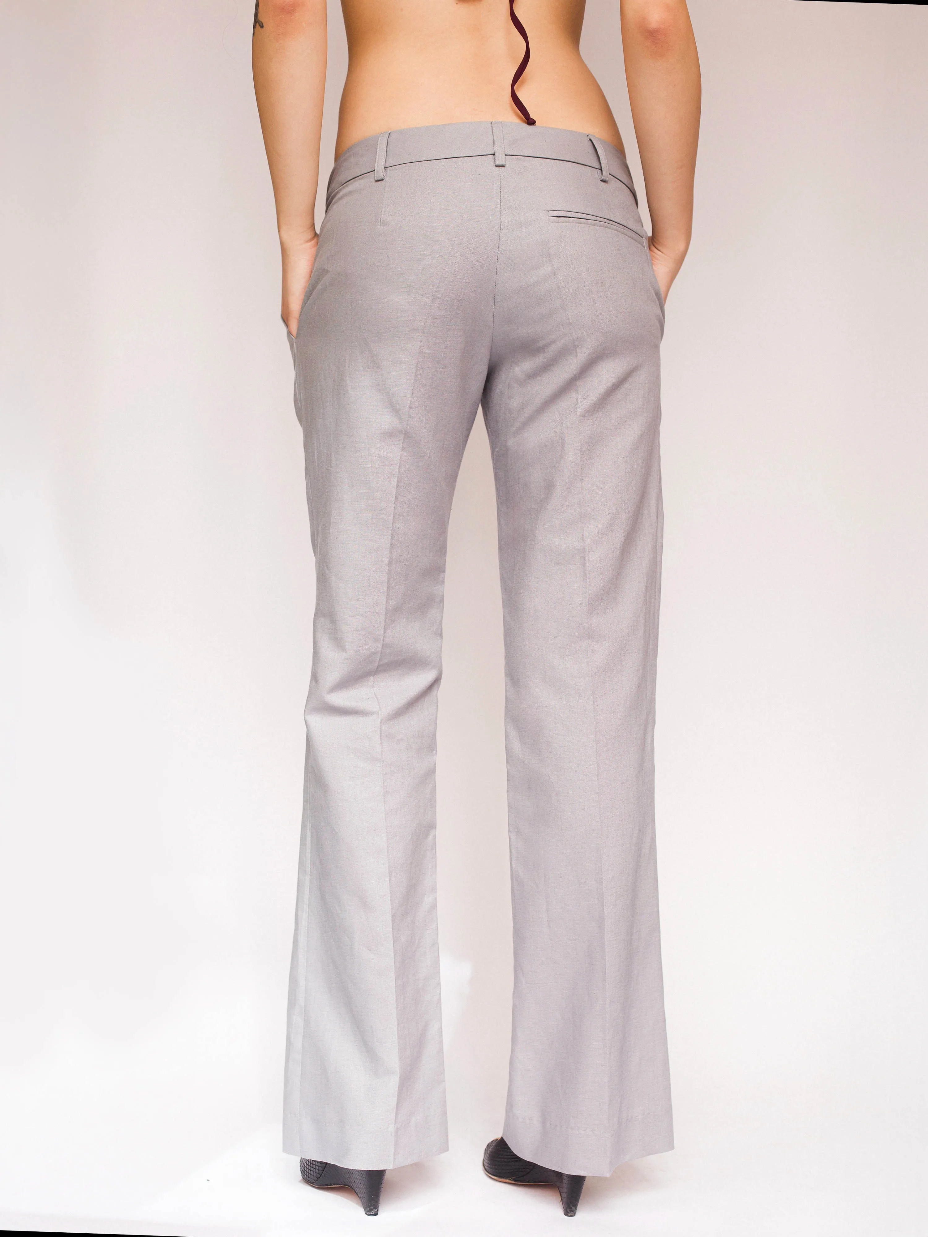 G-Pant - Gray Linen sold by Dana Foley NYC product image thumbnail 3
