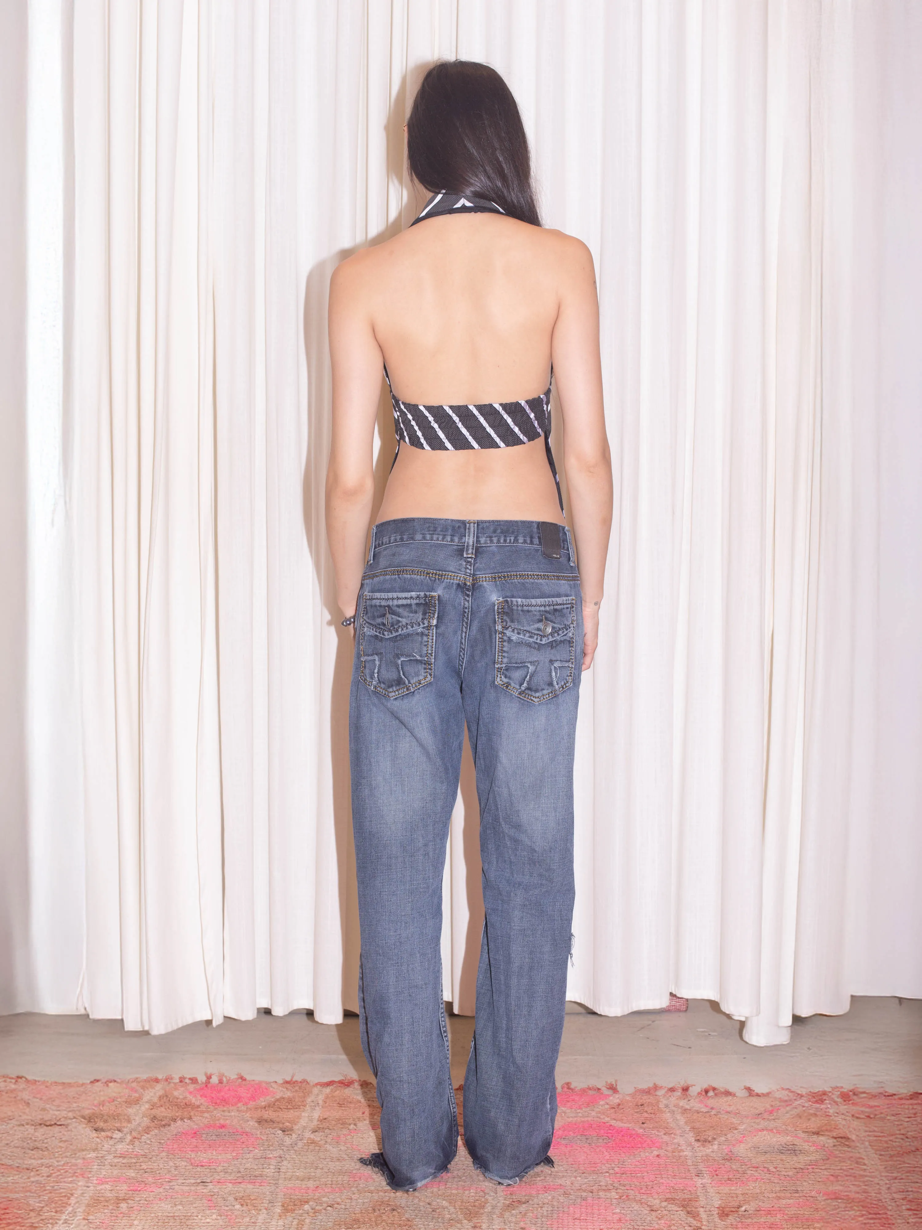 Dandy Top - B&W Stripe sold by Dana Foley NYC product image thumbnail 3