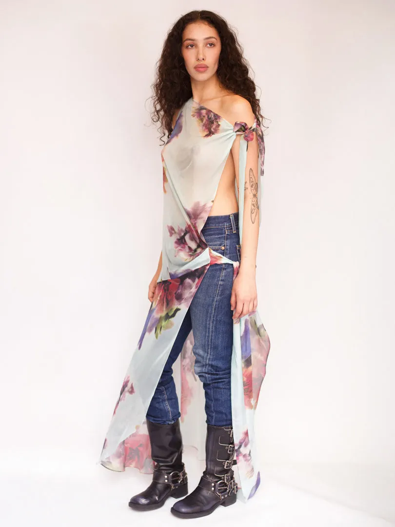 Susan Dress - Aqua Floral sold by Dana Foley NYC product image thumbnail 3