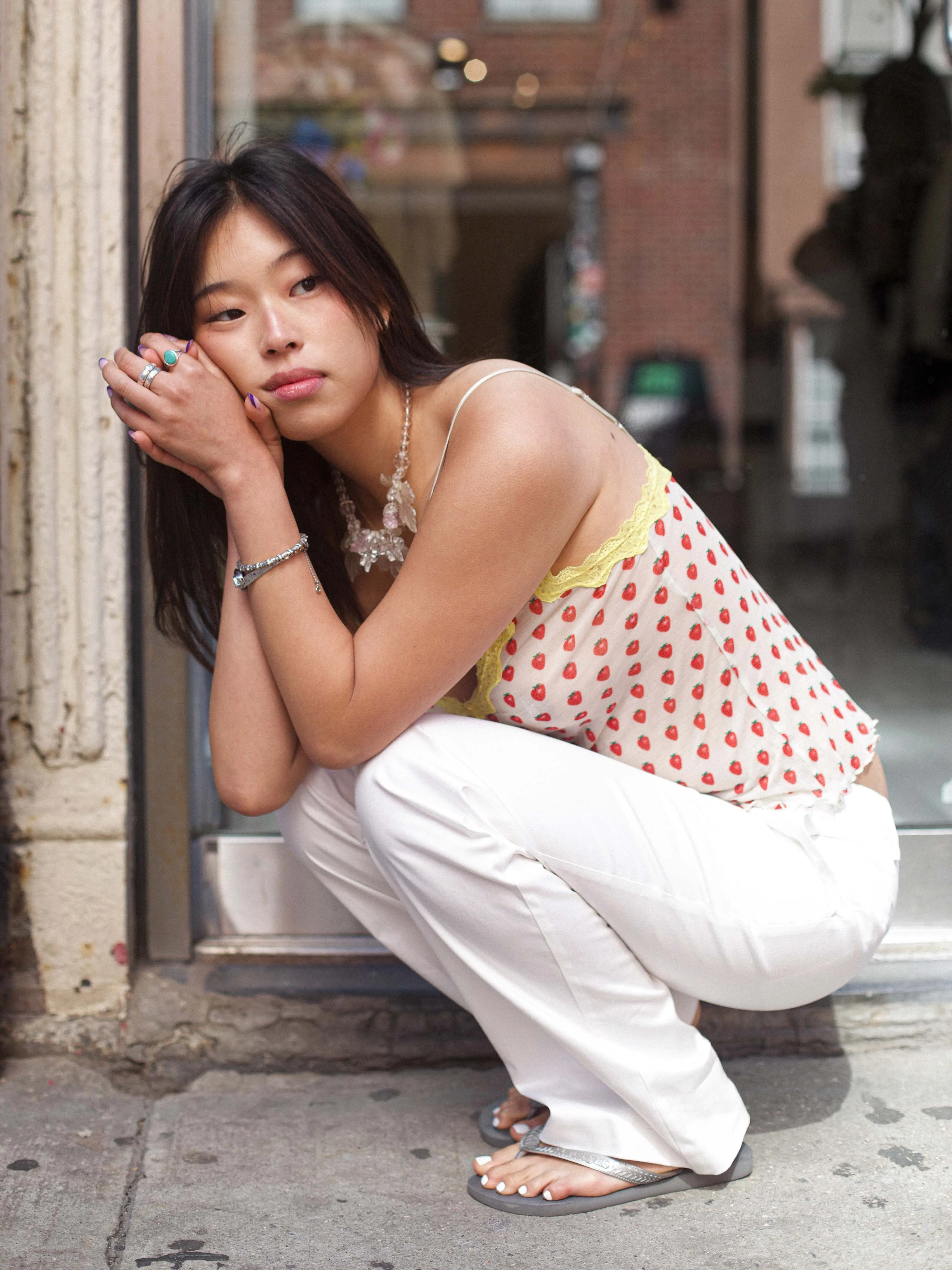 G-Pant - White Cotton Sateen sold by Dana Foley NYC product image thumbnail 3