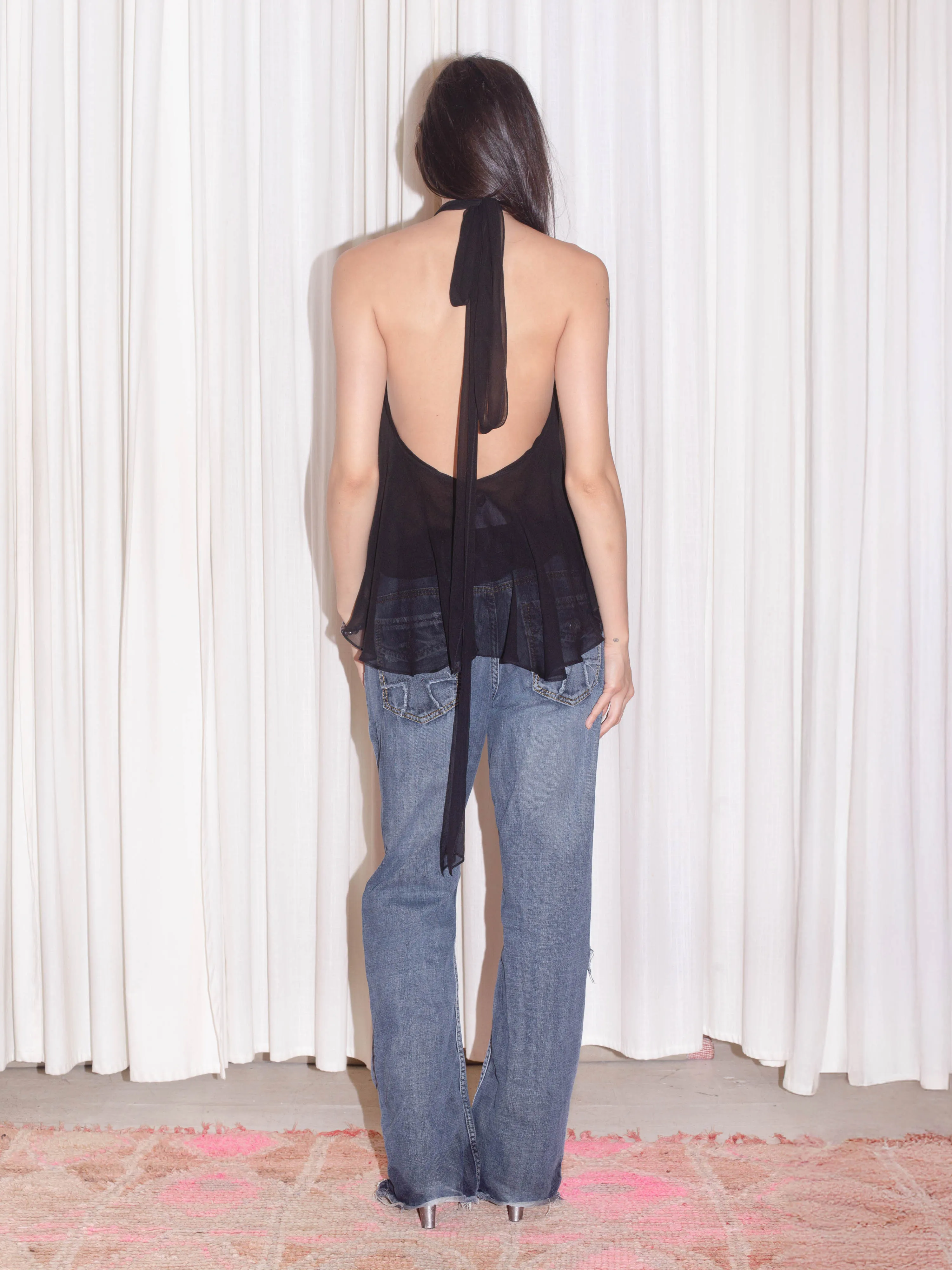 Flutter Top - Black sold by Dana Foley NYC product image thumbnail 3