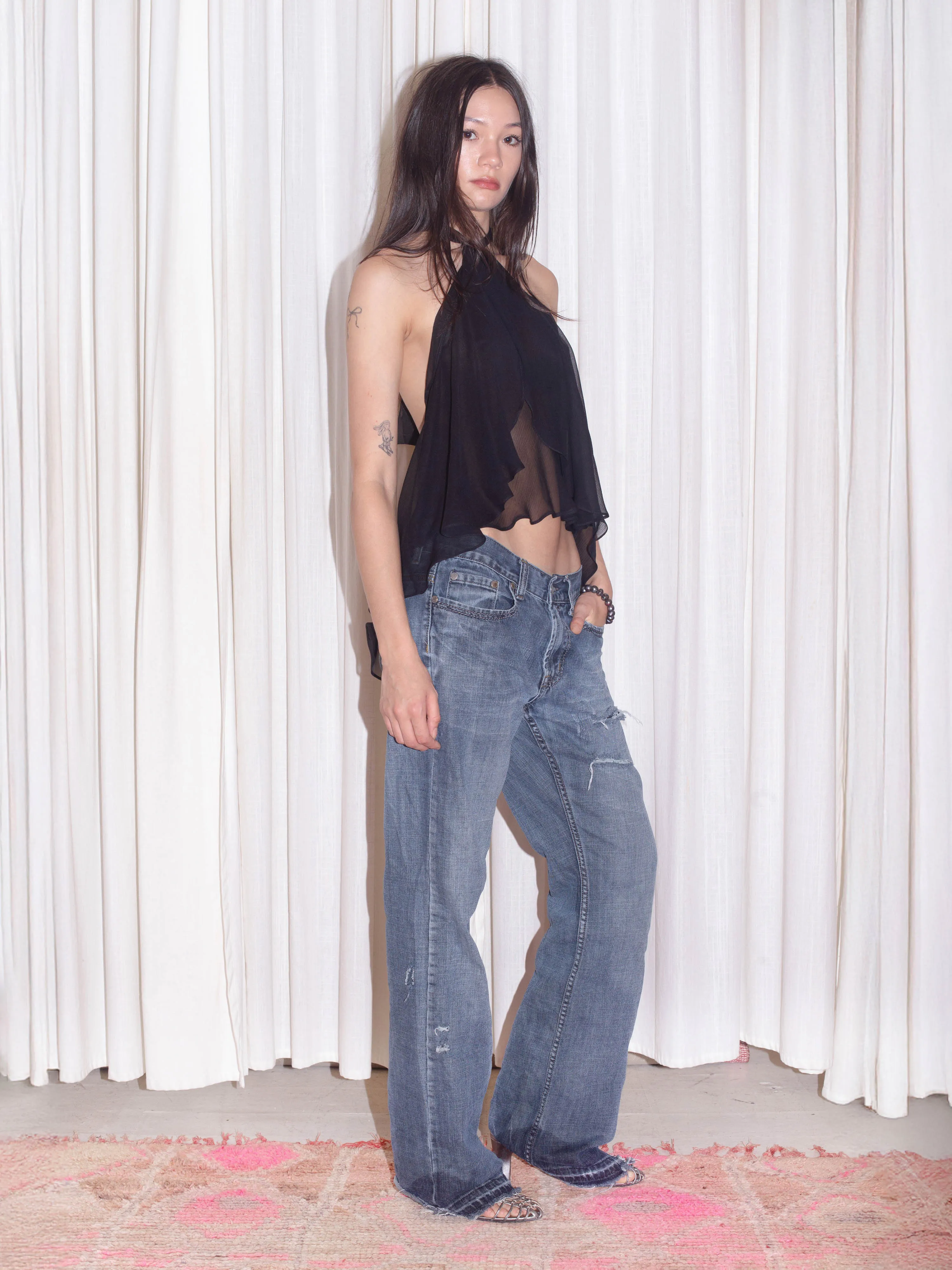 Flutter Top - Black sold by Dana Foley NYC product image thumbnail 2