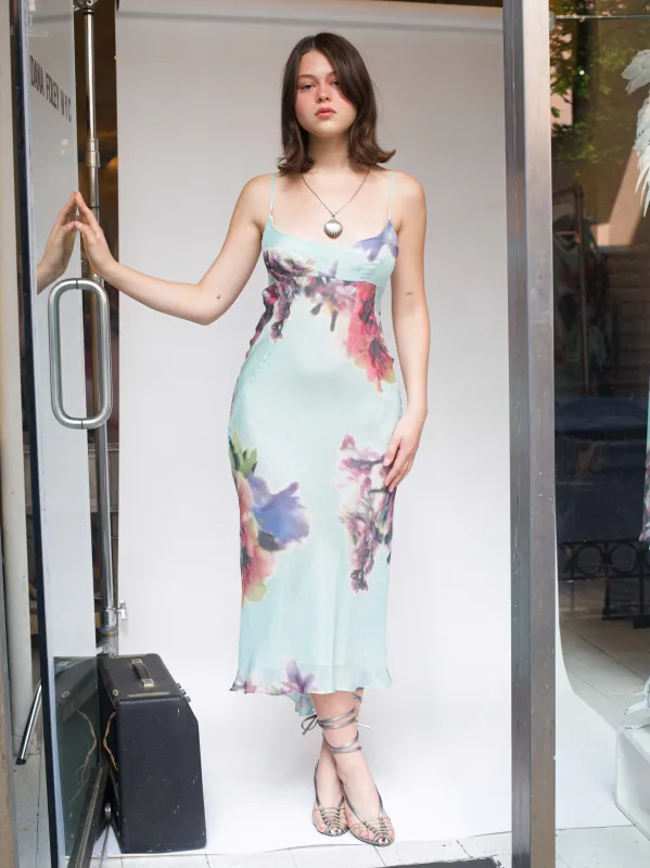 D&L Dress - Aqua Floral sold by Dana Foley NYC