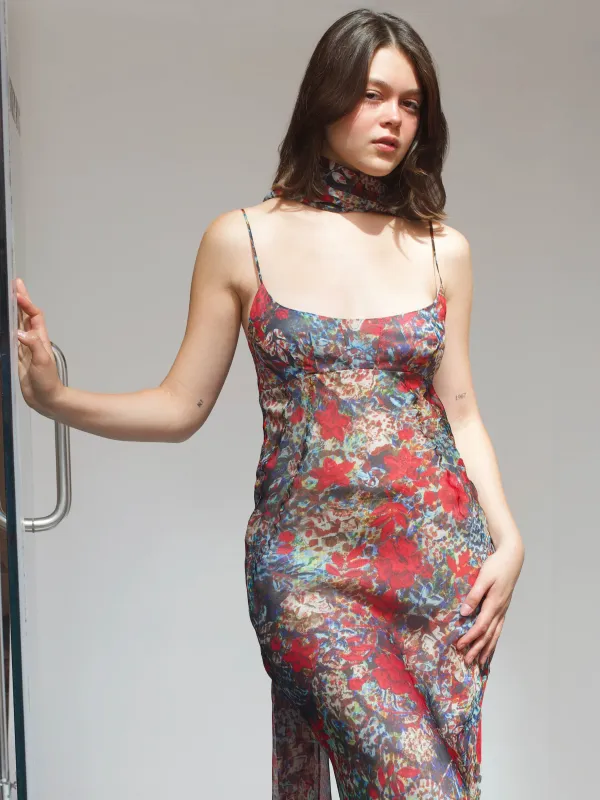 D&L Dress - Red Leopard sold by Dana Foley NYC