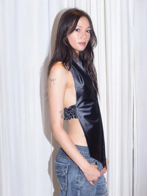 Dandy Top - Slate Blue Stripe sold by Dana Foley NYC