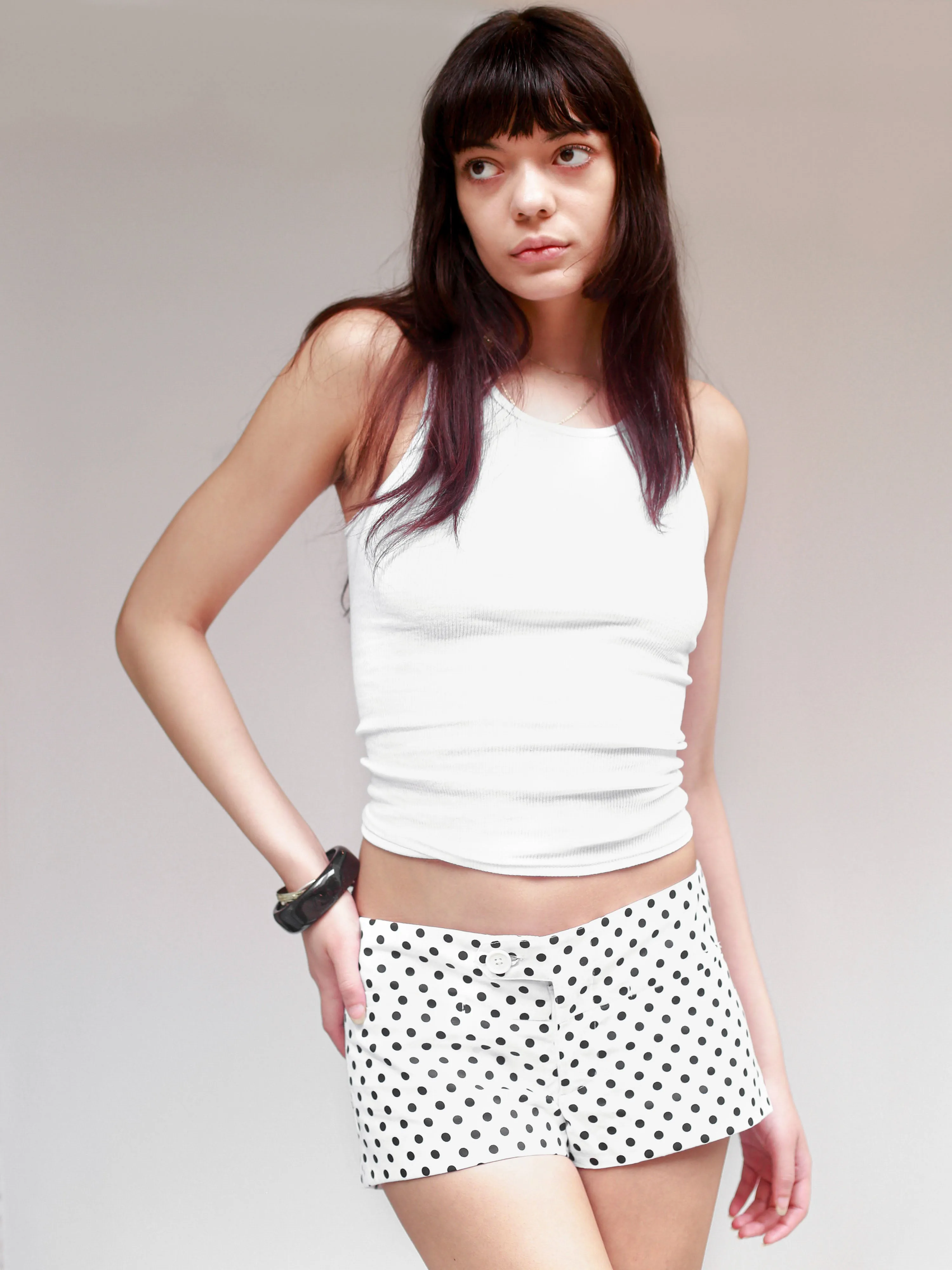 Lily Shorts - B&W Polka Dot sold by Dana Foley NYC product image thumbnail 2