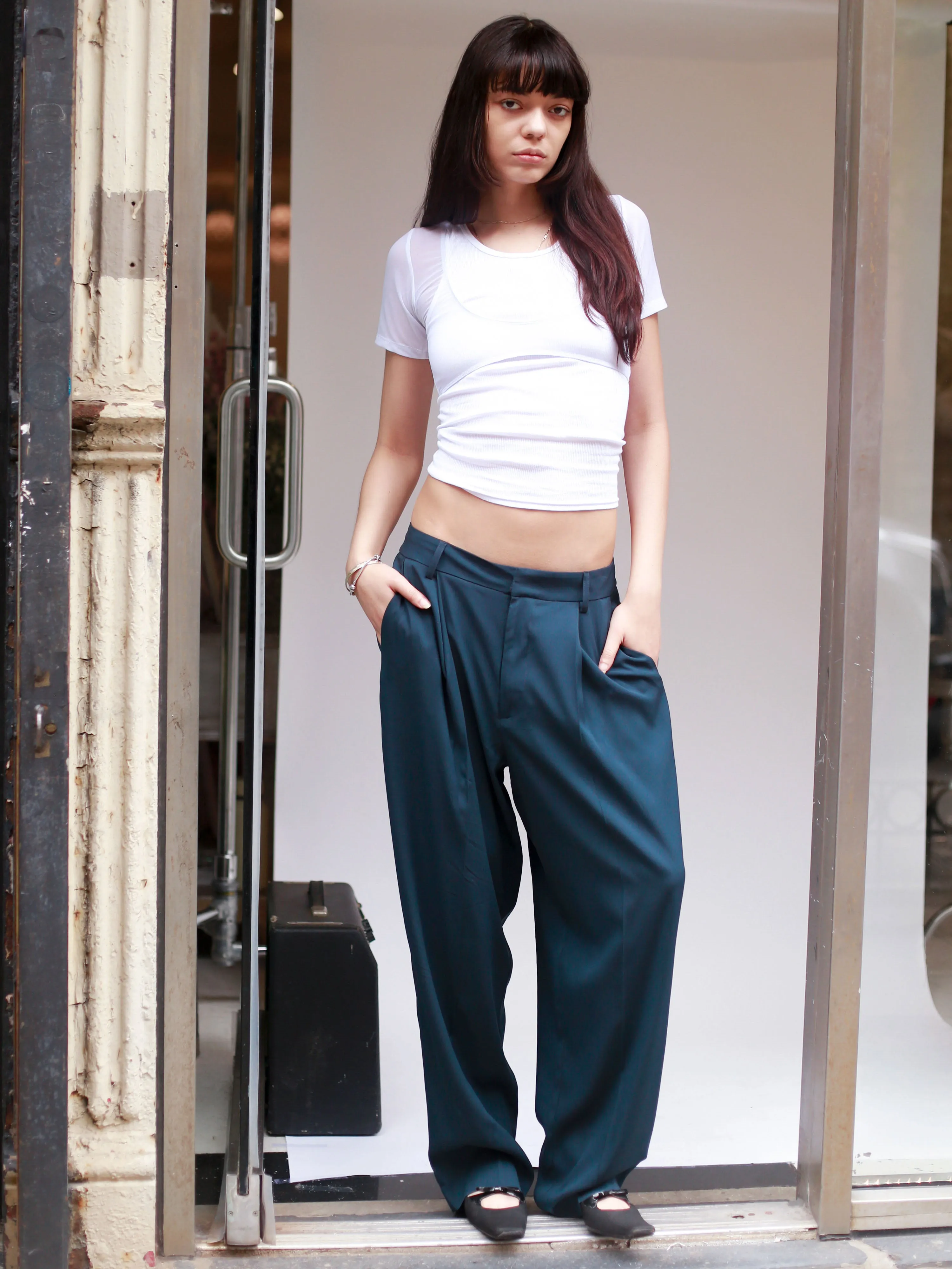 Perfect Men's Pants - Dark Teal sold by Dana Foley NYC