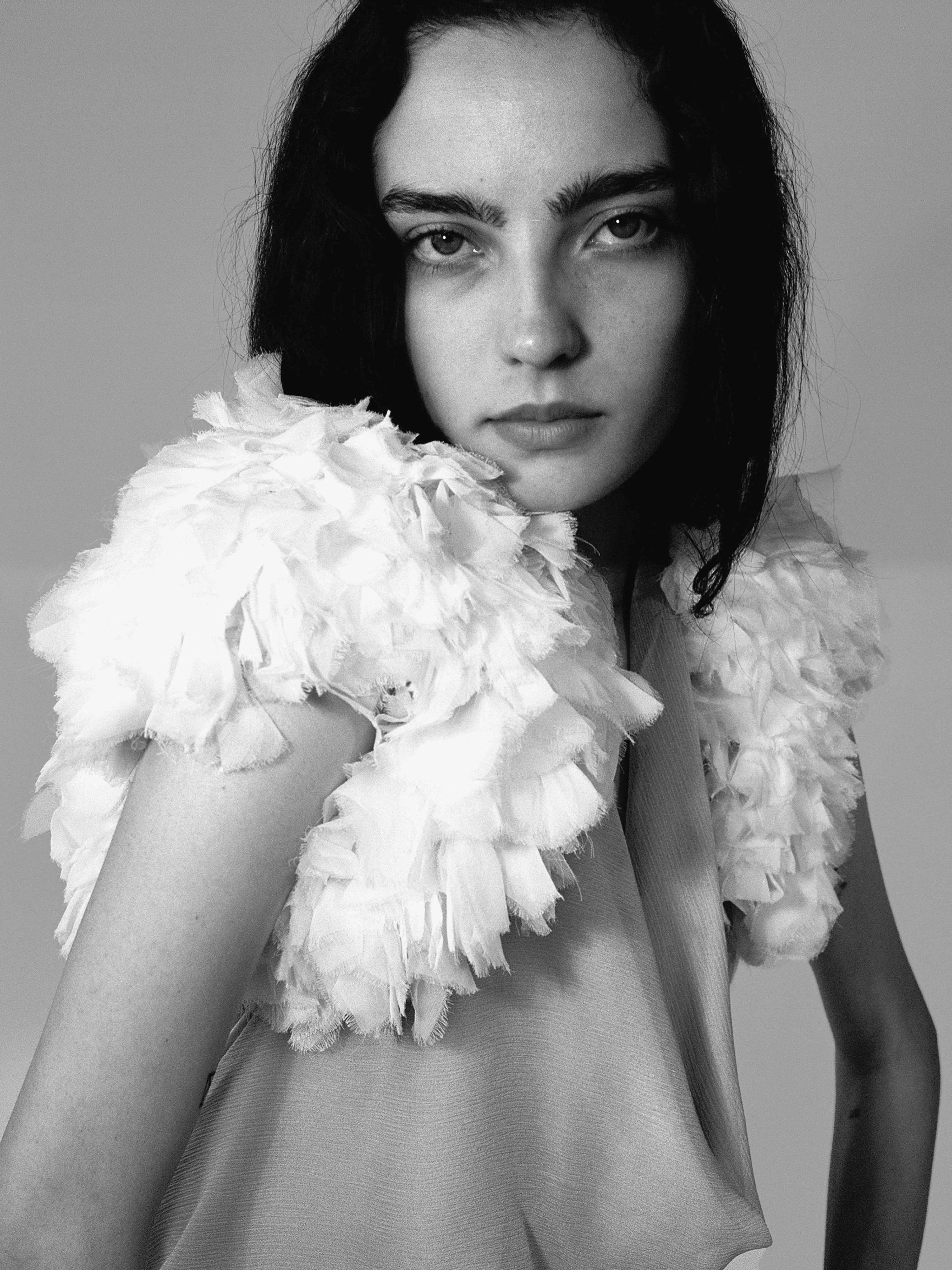 Feather Bolero - White sold by Dana Foley NYC