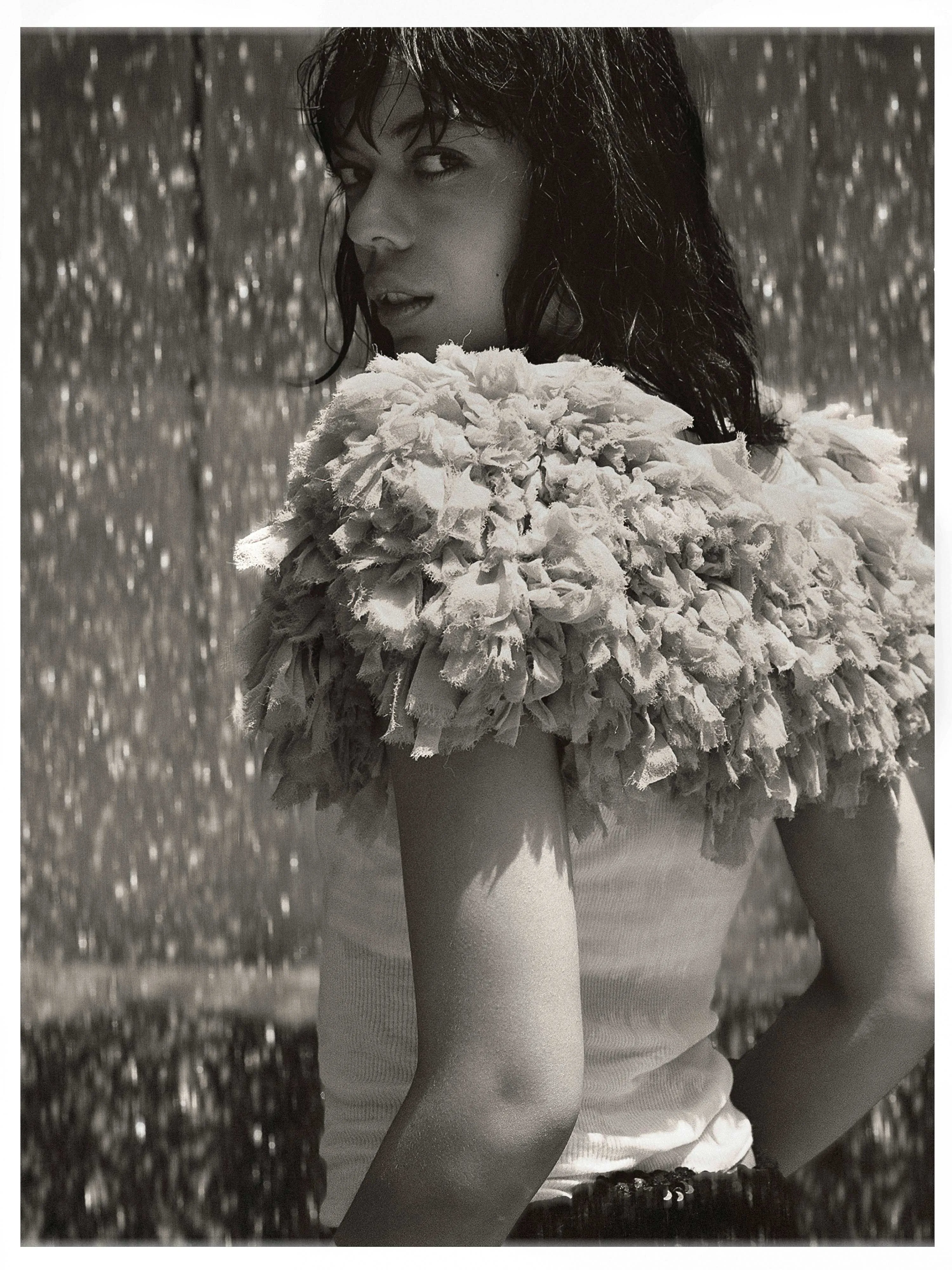 Feather Bolero - White sold by Dana Foley NYC product image thumbnail 5