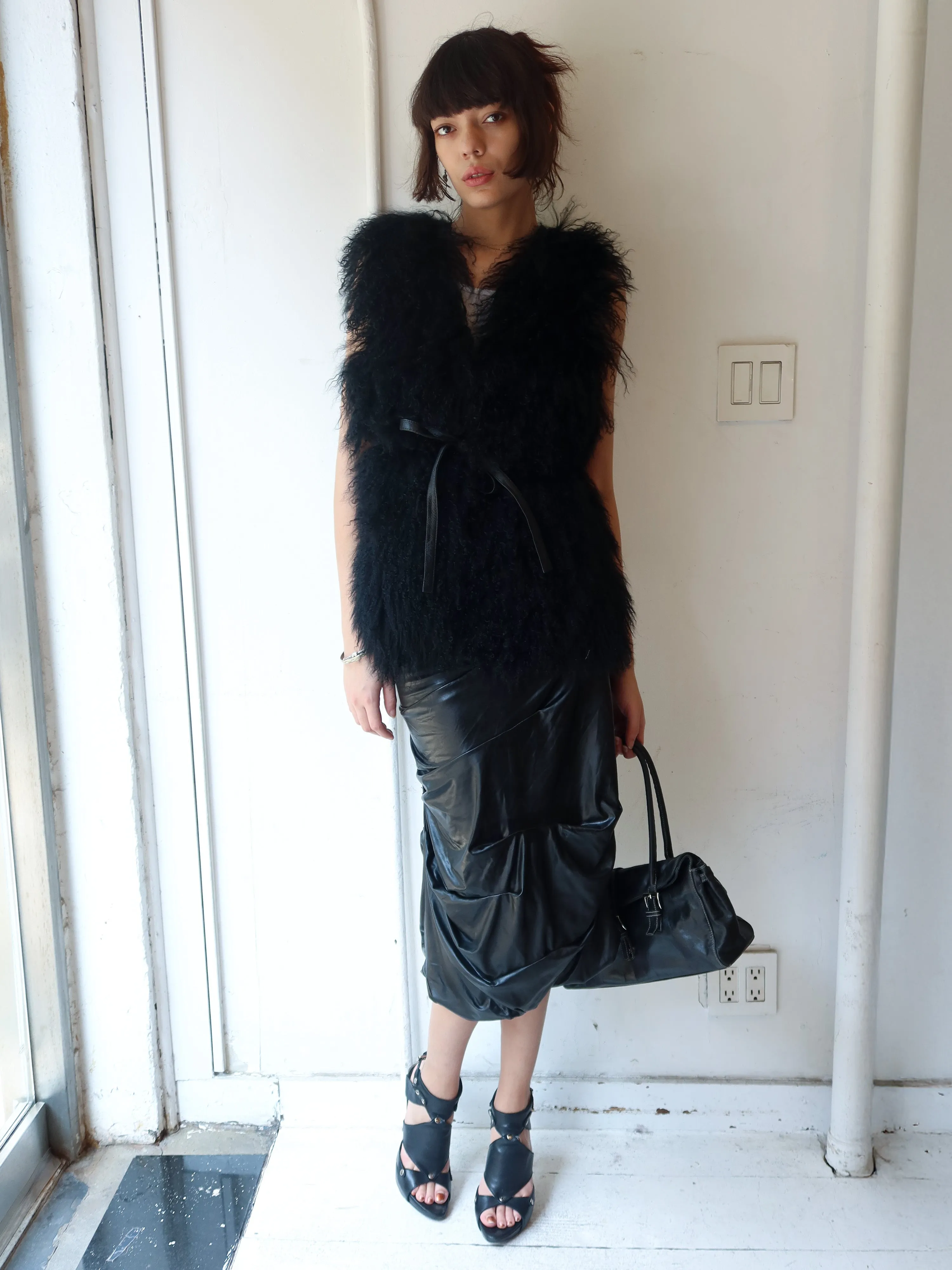 Vintage Shearling Vest sold by Dana Foley NYC product image thumbnail 4