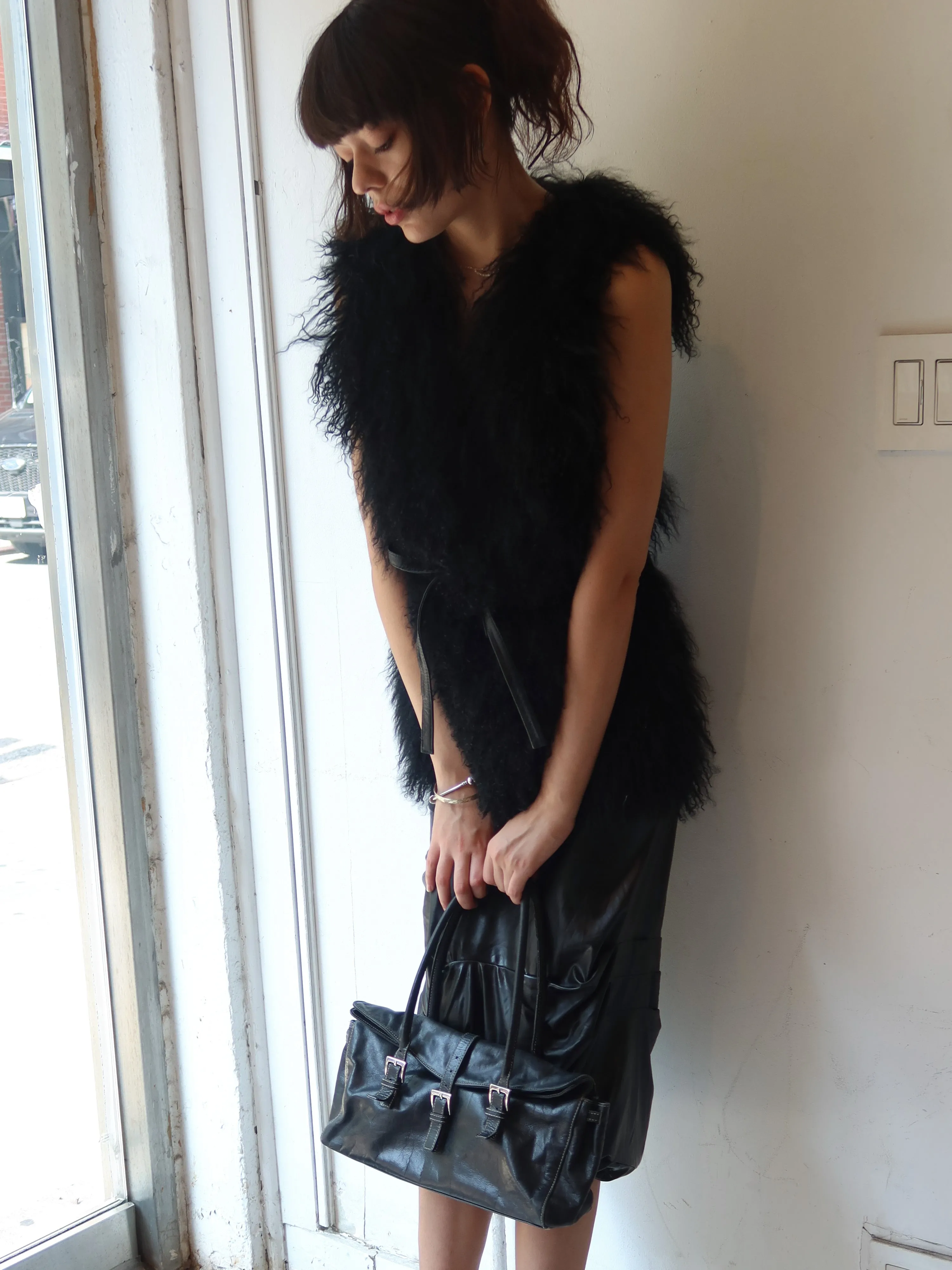 Vintage Shearling Vest sold by Dana Foley NYC product image thumbnail 3