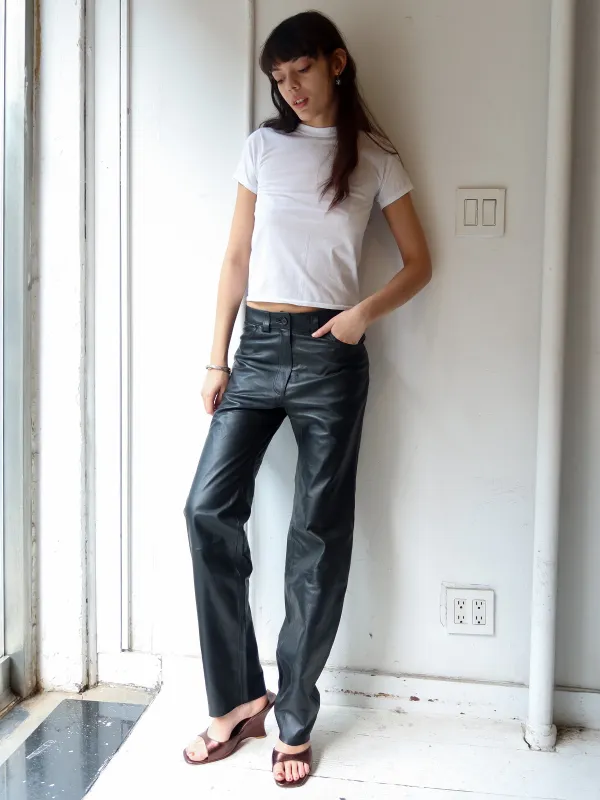Vintage Italian Leather Pants sold by Dana Foley NYC